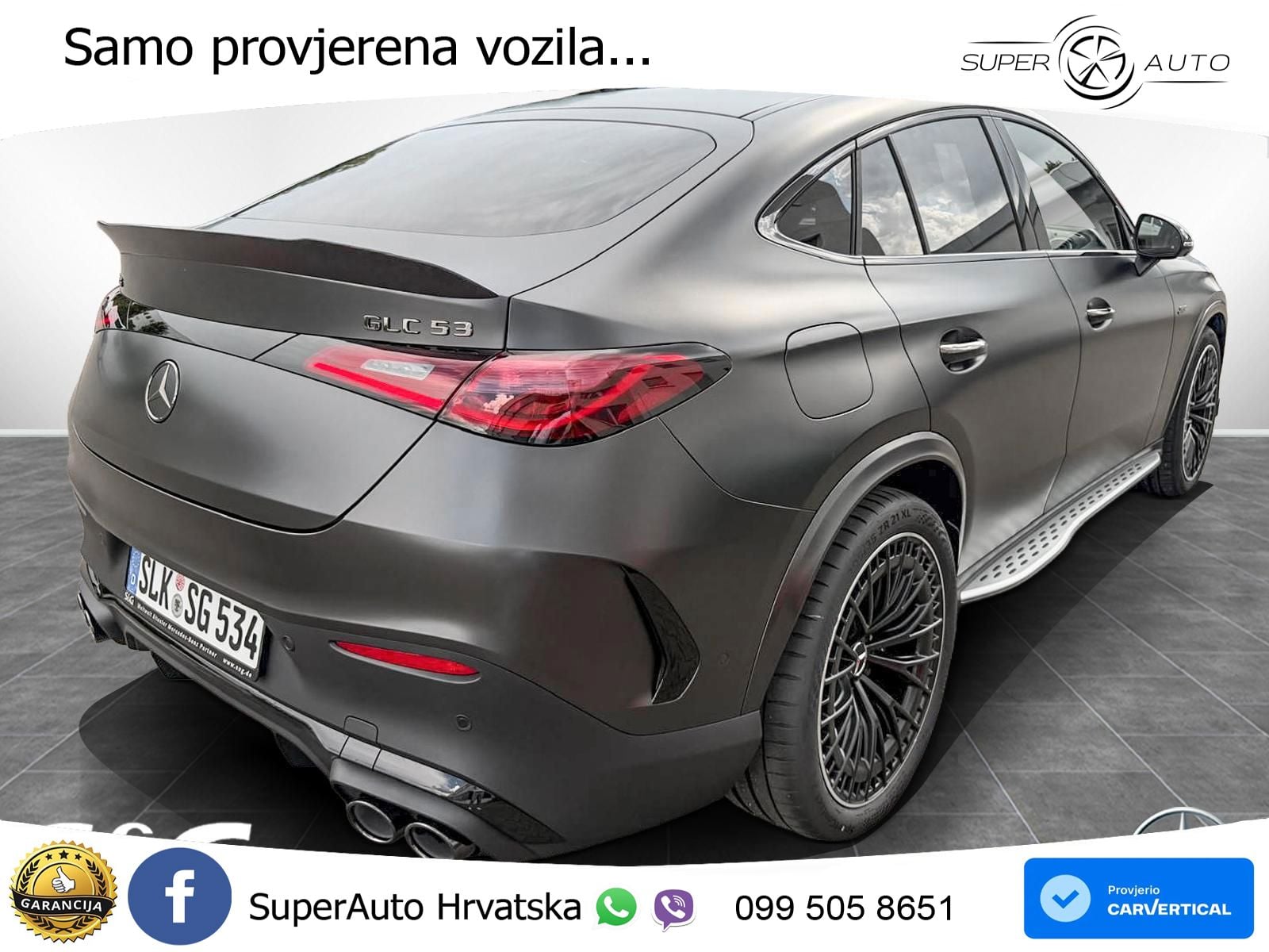 Mercedes AMG GLC 53 (449 KS) 4MATIC+ AMG SPEEDSHIFT TCT 9G ACC+HEAD+4xGR SJED+360+PANO
