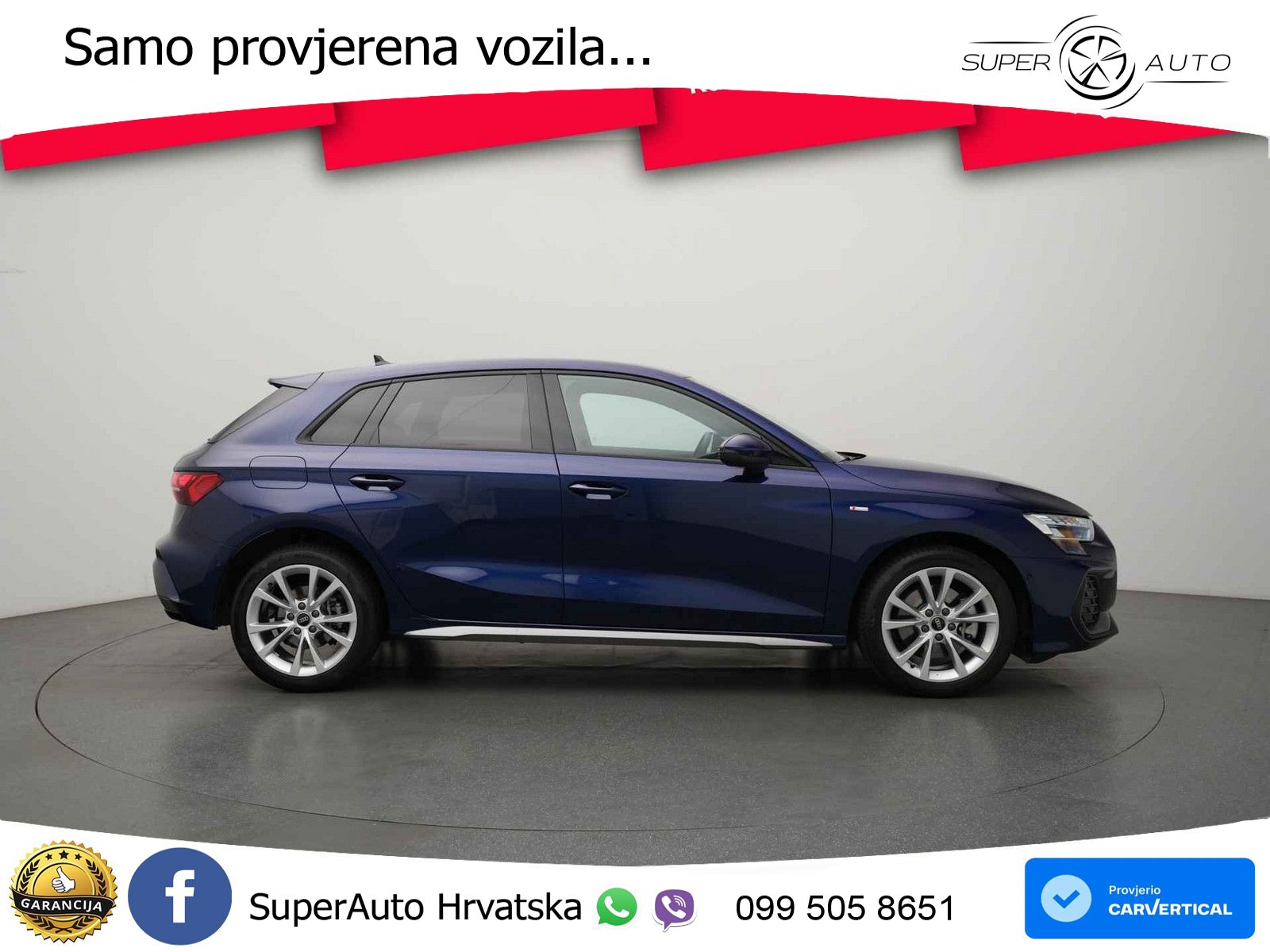 Audi A3 Sportback 40 TFSI (204 KS) quattro S tronic S line LED+GR SJED+ACC
