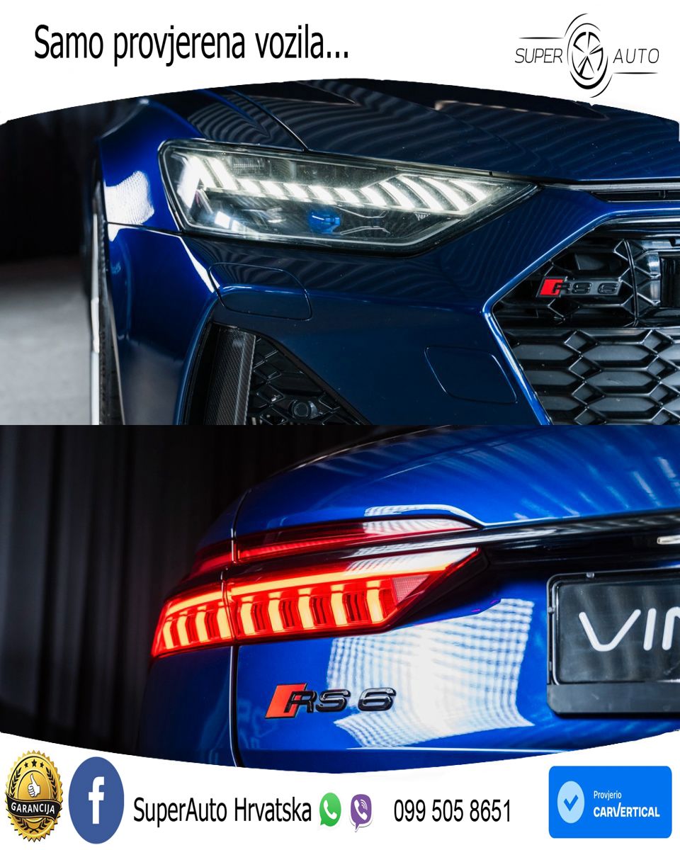 Audi RS6 Avant 4.0 TFSI V8 (600 KS) quattro Tiptronic LED+GR SJED+ACC