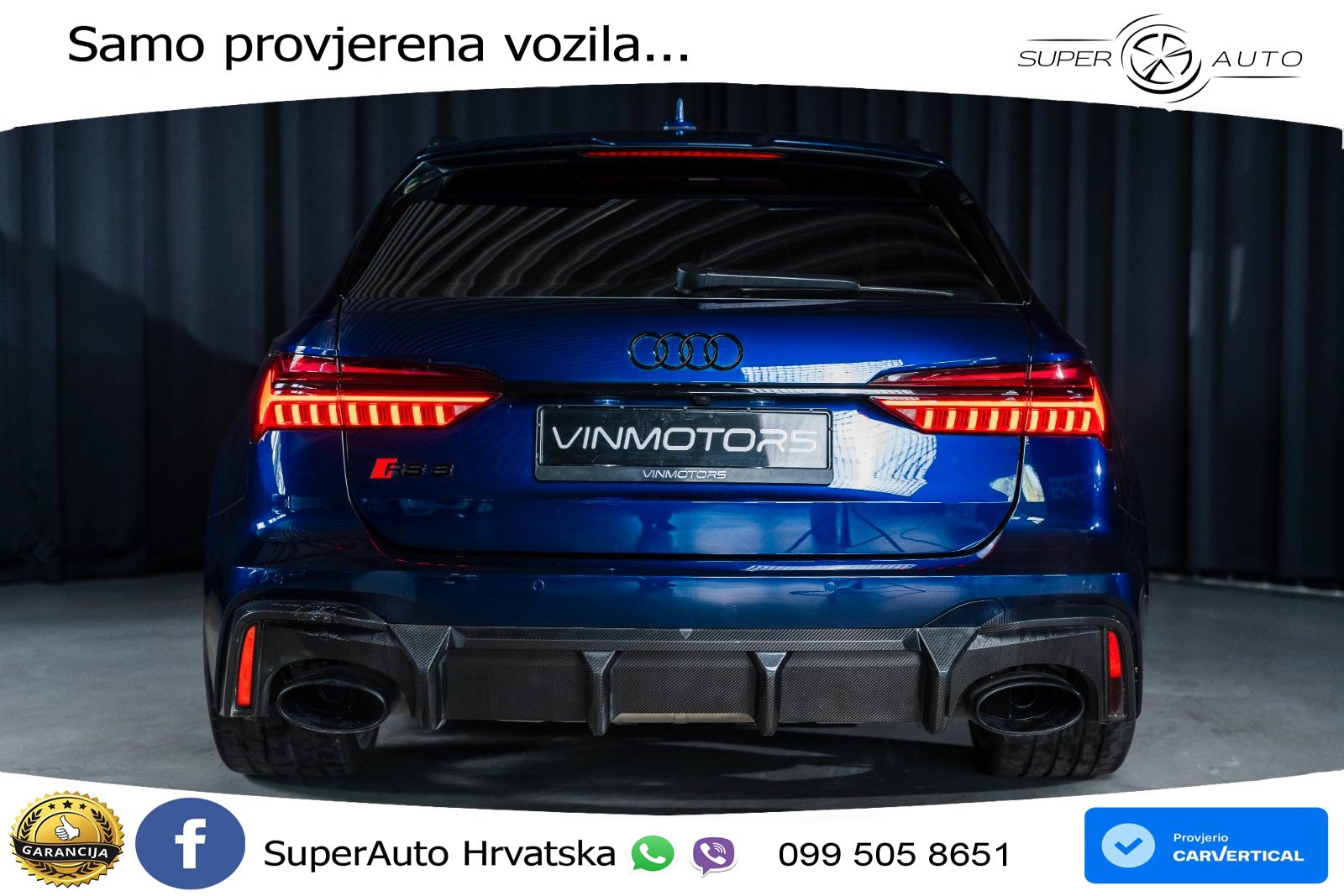 Audi RS6 Avant 4.0 TFSI V8 (600 KS) quattro Tiptronic LED+GR SJED+ACC