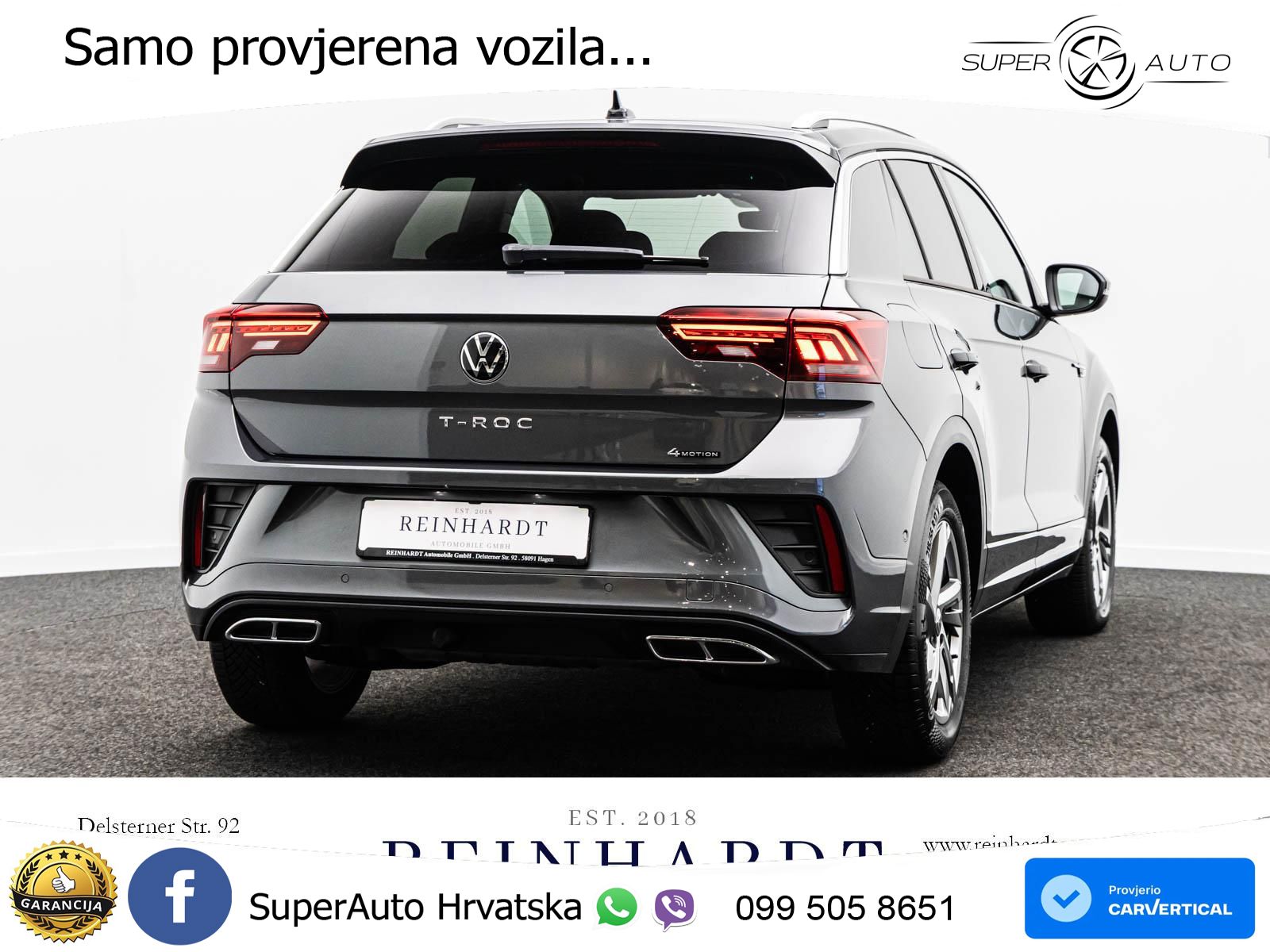 Volkswagen T-Roc I 2.0 TSI (190 KS) 4M DSG LED+GR SJED+ACC
