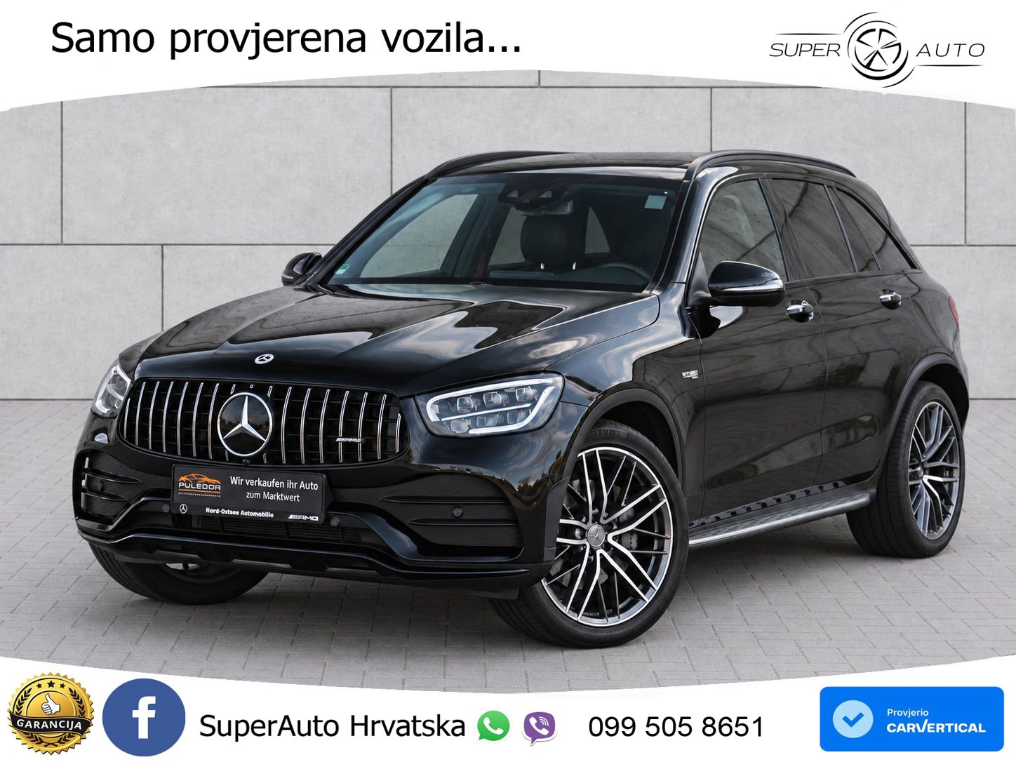 Mercedes AMG GLC 43 V6 (390 KS) 4MATIC TCT ZRAČNI+ACC+GR SJED+KAM+PANO