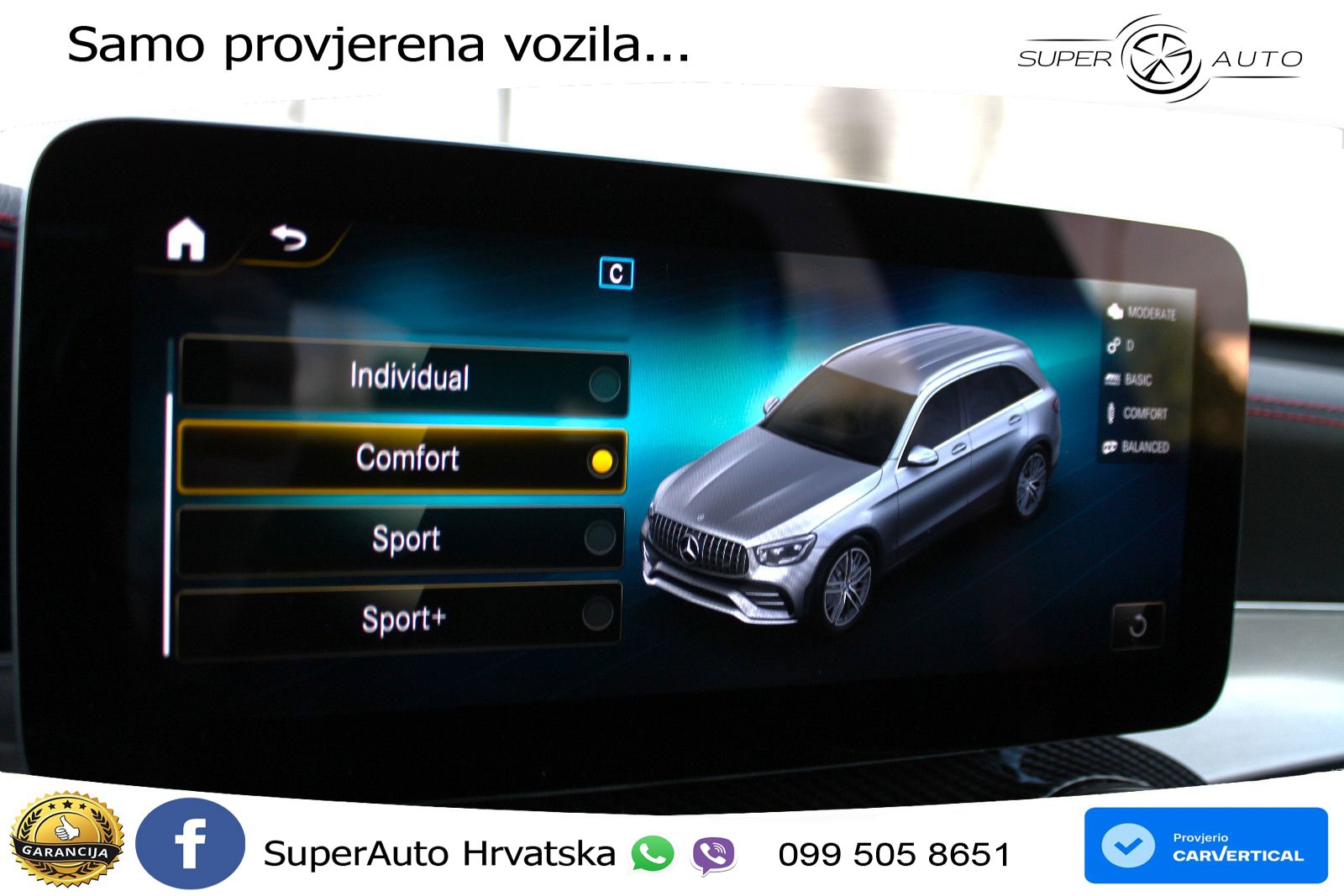 Mercedes AMG GLC 43 V6 (390 KS) 4MATIC TCT ZRAČNI+ACC+GR SJED+KAM+PANO