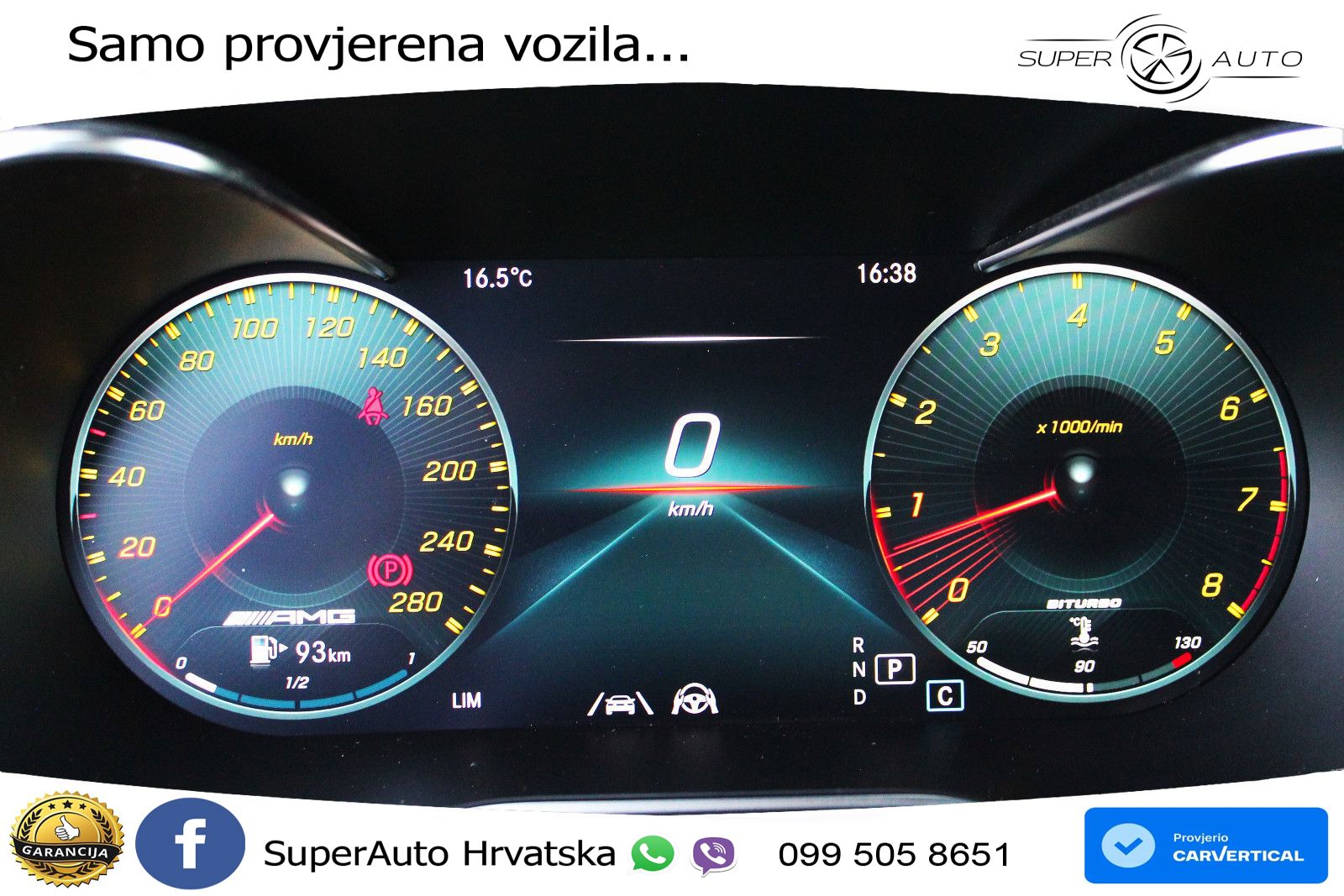 Mercedes AMG GLC 43 V6 (390 KS) 4MATIC TCT ZRAČNI+ACC+GR SJED+KAM+PANO