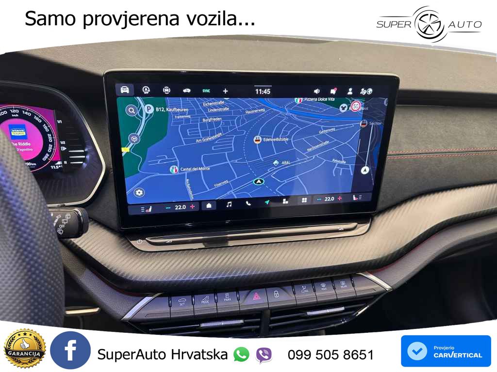Škoda Octavia Combi RS 2.0 TSI (265 KS) DSG LED+GR SJED+ACC