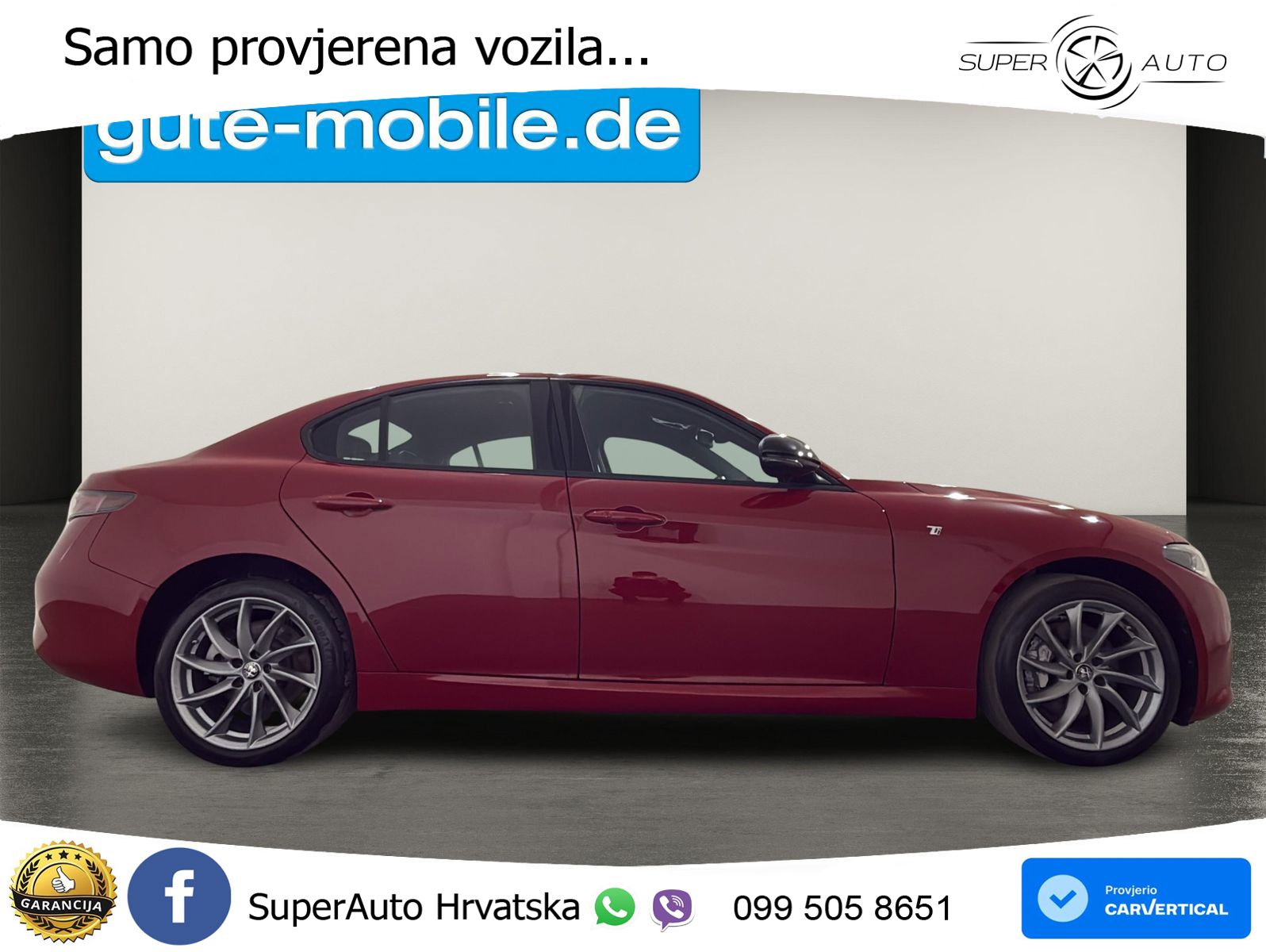 Alfa Romeo Giulia 2.0 Turbo (280 KS) Q4 Automatic LED+GR SJED+ACC
