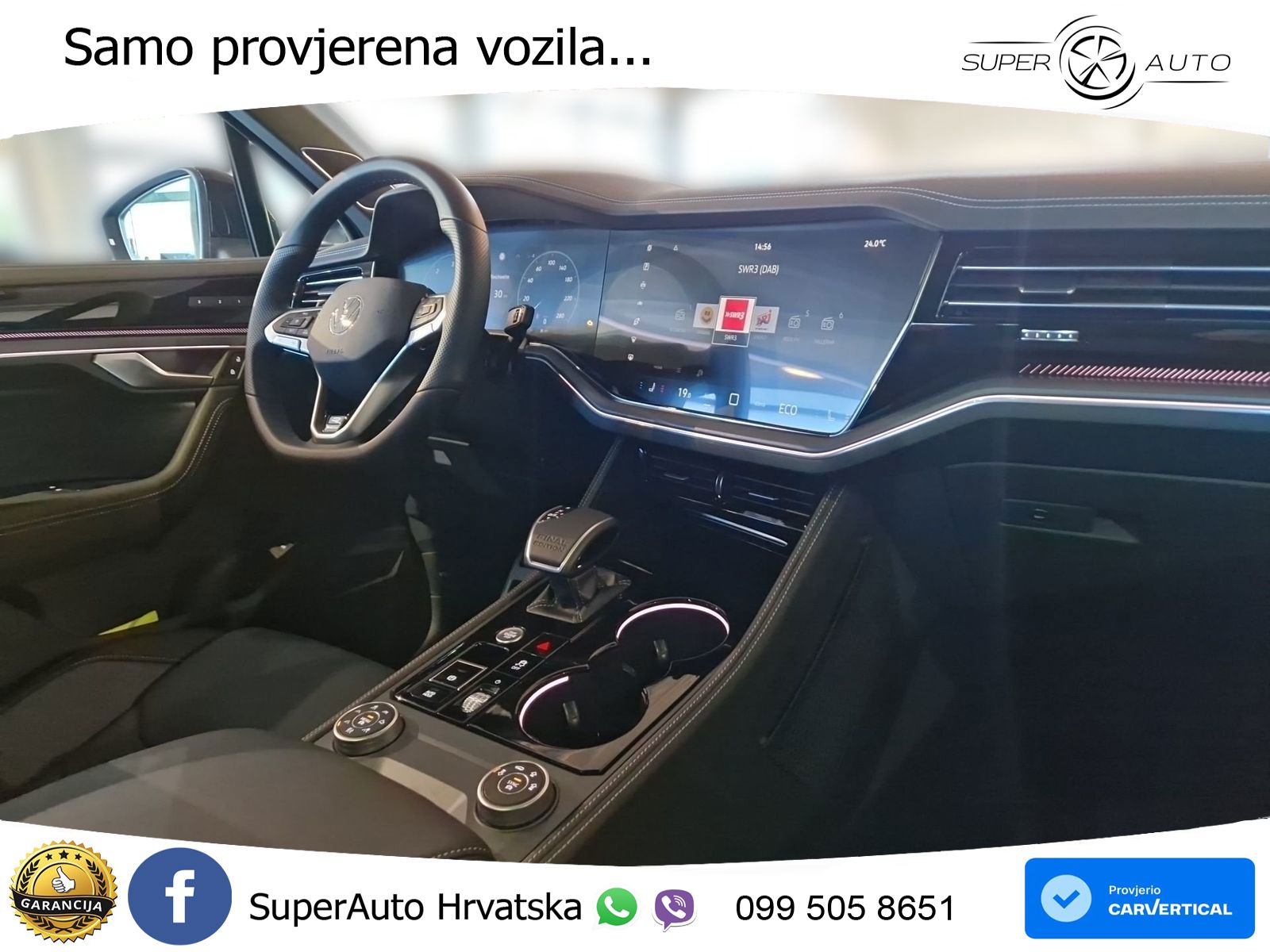 Volkswagen Touareg 3.0 V6 TDI (286 KS) 4MOTION Tiptronic ZRAČNI+ACC+GR SJED+KAM+PANO
