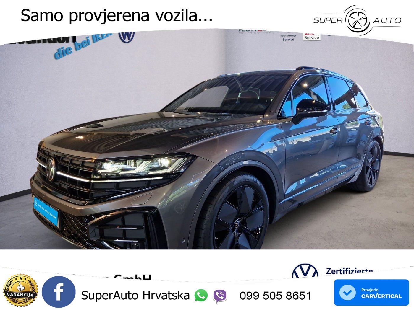 Volkswagen Touareg 3.0 V6 TDI (286 KS) 4MOTION Tiptronic ZRAČNI+ACC+GR SJED+KAM+PANO