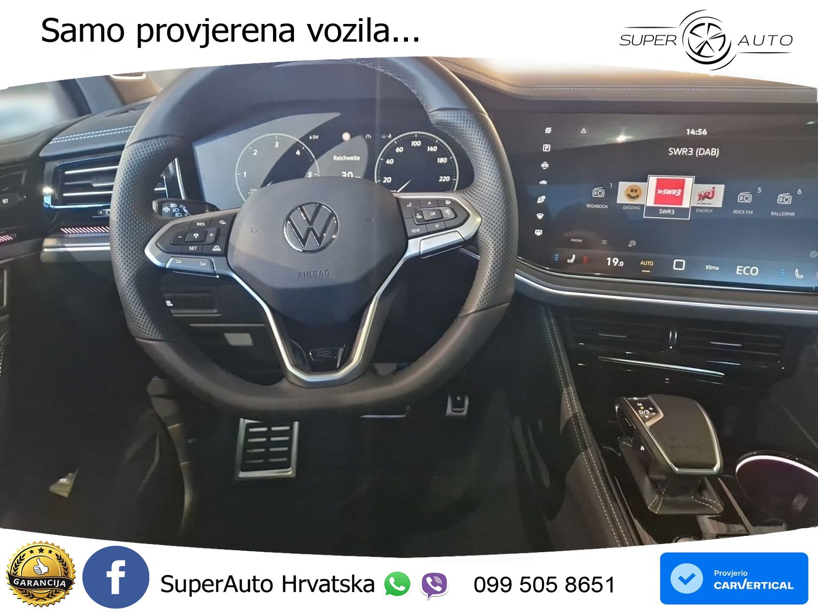 Volkswagen Touareg 3.0 V6 TDI (286 KS) 4MOTION Tiptronic ZRAČNI+ACC+GR SJED+KAM+PANO