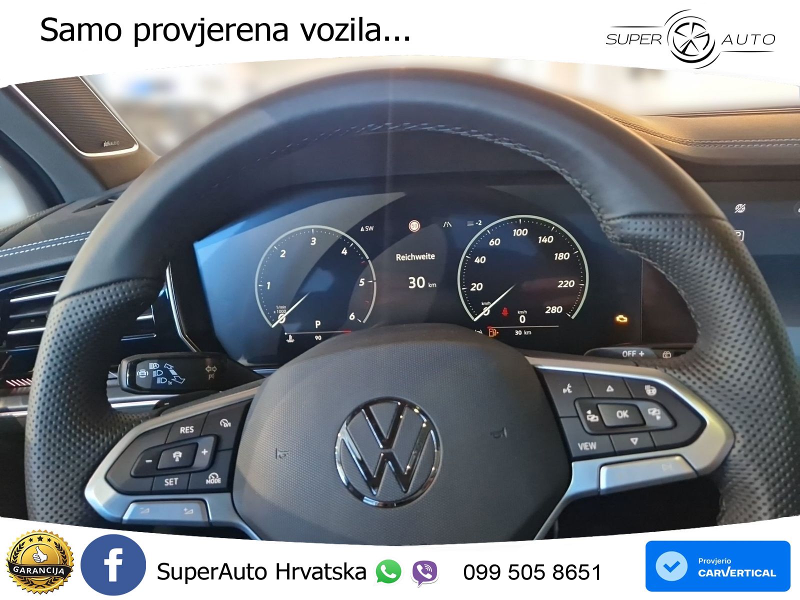 Volkswagen Touareg 3.0 V6 TDI (286 KS) 4MOTION Tiptronic ZRAČNI+ACC+GR SJED+KAM+PANO