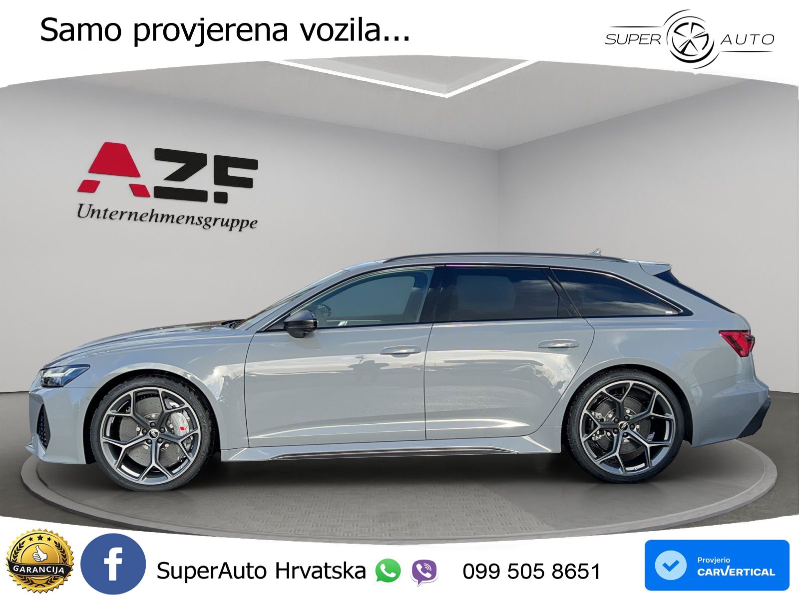 Audi RS6 Avant 4.0 TFSI V8 performance (630 KS)  quattro tiptronic LED+GR SJED+ACC