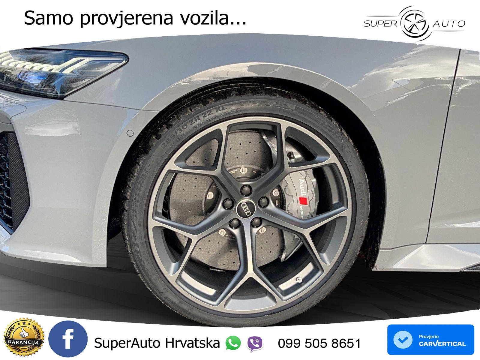 Audi RS6 Avant 4.0 TFSI V8 performance (630 KS)  quattro tiptronic LED+GR SJED+ACC