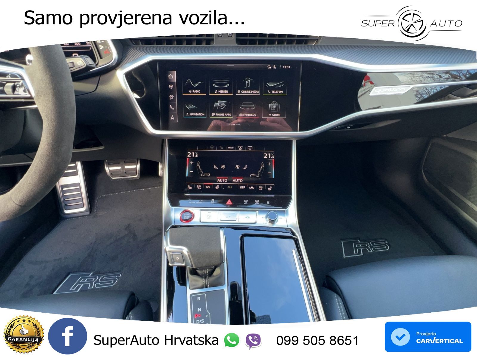 Audi RS6 Avant 4.0 TFSI V8 performance (630 KS)  quattro tiptronic LED+GR SJED+ACC