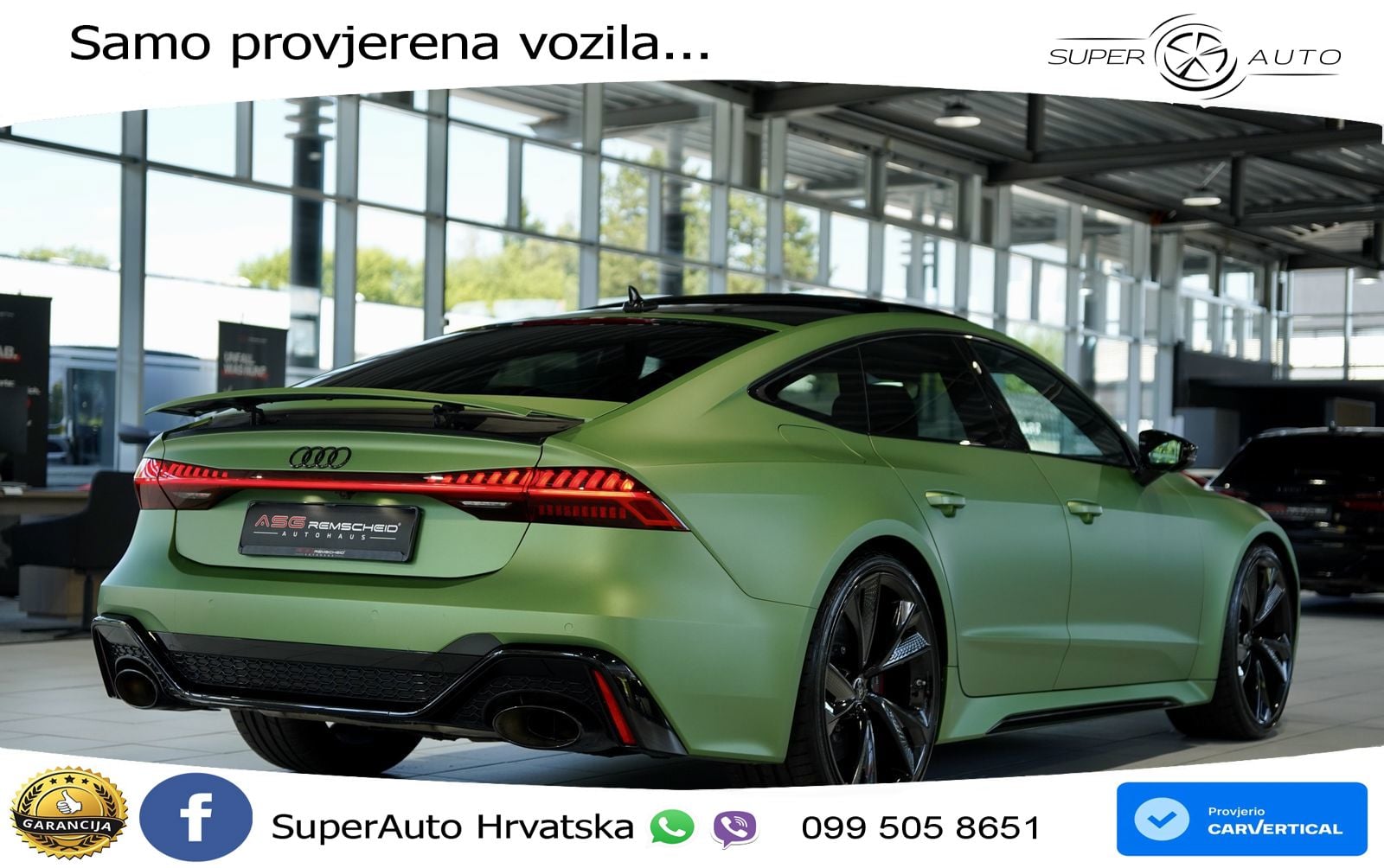Audi RS7 4.0 TFSI V8 (600 KS) quattro tiptronic MATRIX+GR SJED+KAM