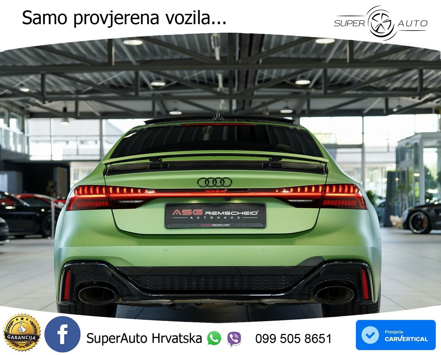 Audi RS7 4.0 TFSI V8 (600 KS) quattro tiptronic MATRIX+GR SJED+KAM
