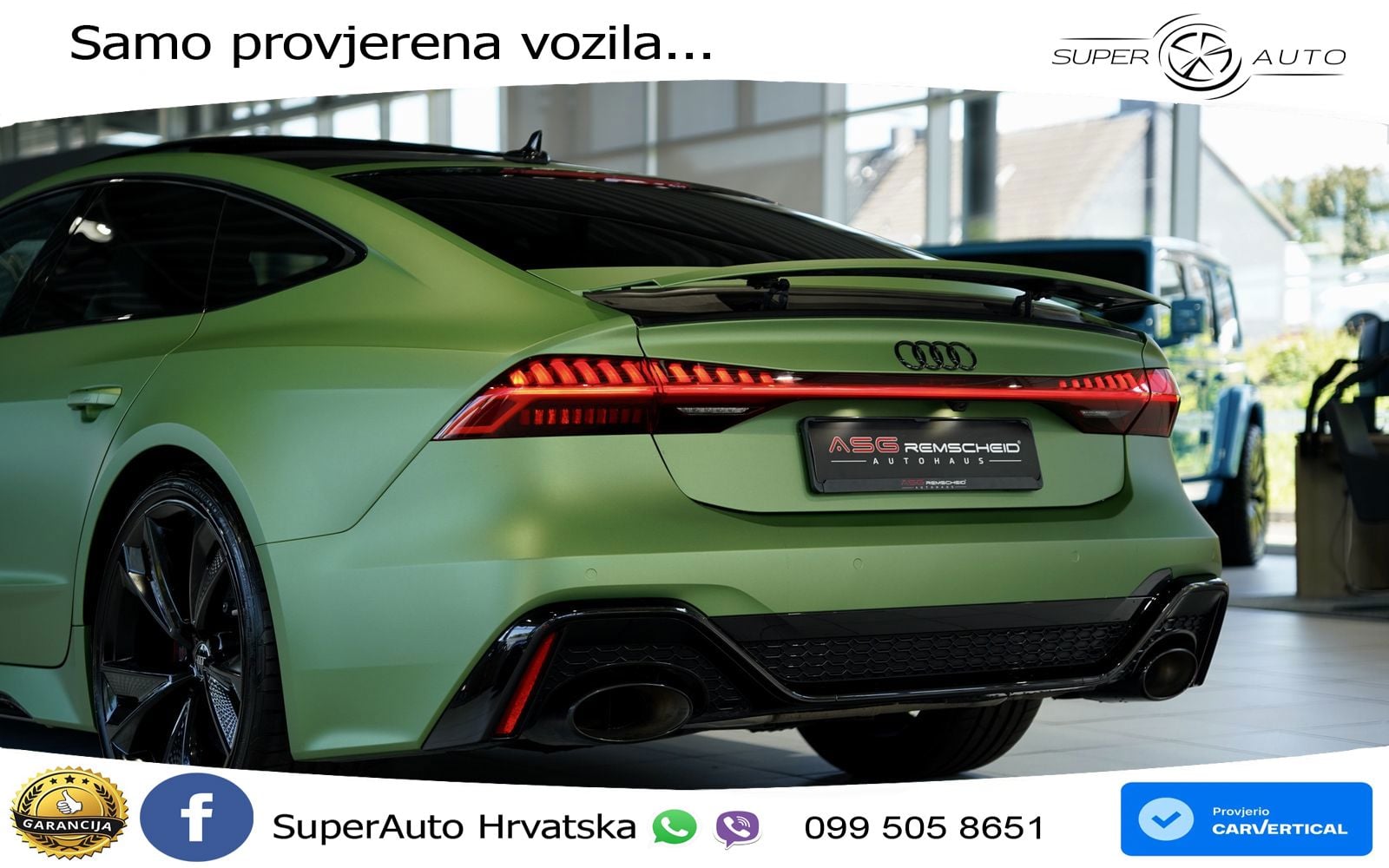Audi RS7 4.0 TFSI V8 (600 KS) quattro tiptronic MATRIX+GR SJED+KAM