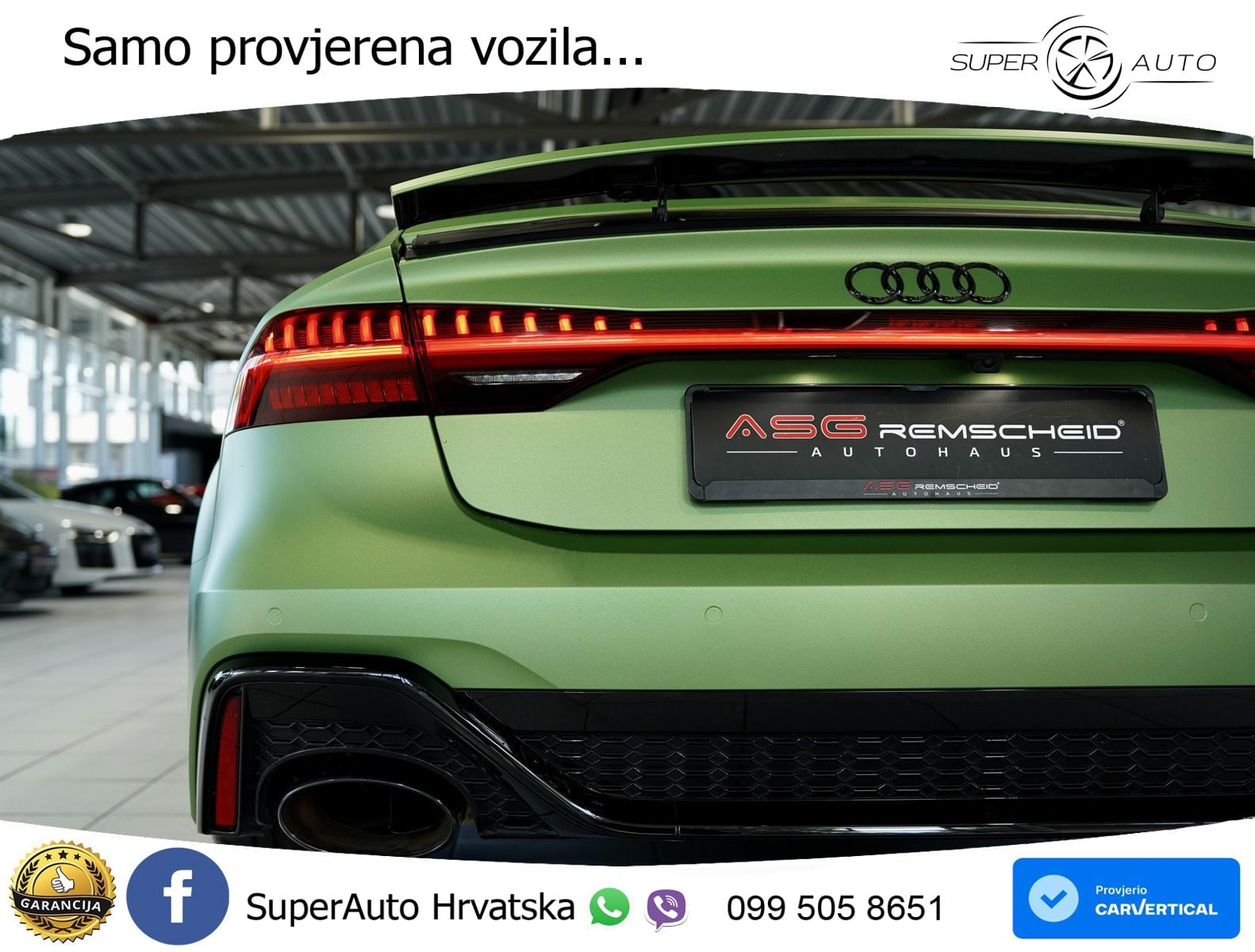 Audi RS7 4.0 TFSI V8 (600 KS) quattro tiptronic MATRIX+GR SJED+KAM