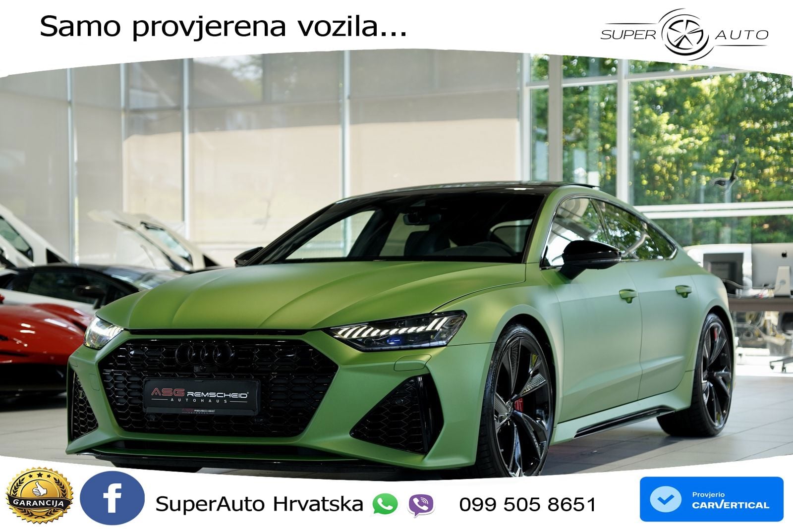 Audi RS7 4.0 TFSI V8 (600 KS) quattro tiptronic MATRIX+GR SJED+KAM