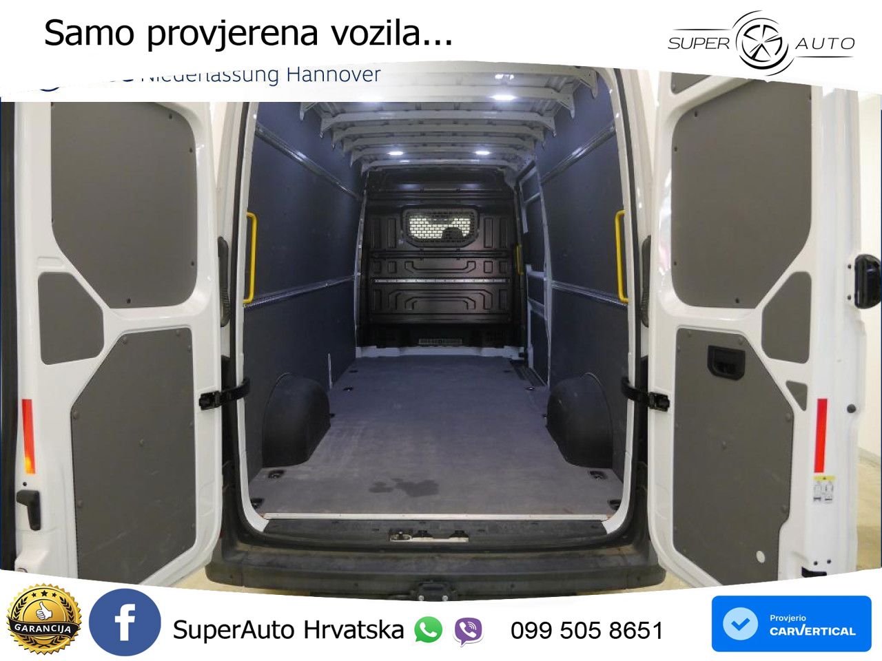 Volkswagen Crafter Kasten lang AHK App-Connect Klima Kamera 177 KS
