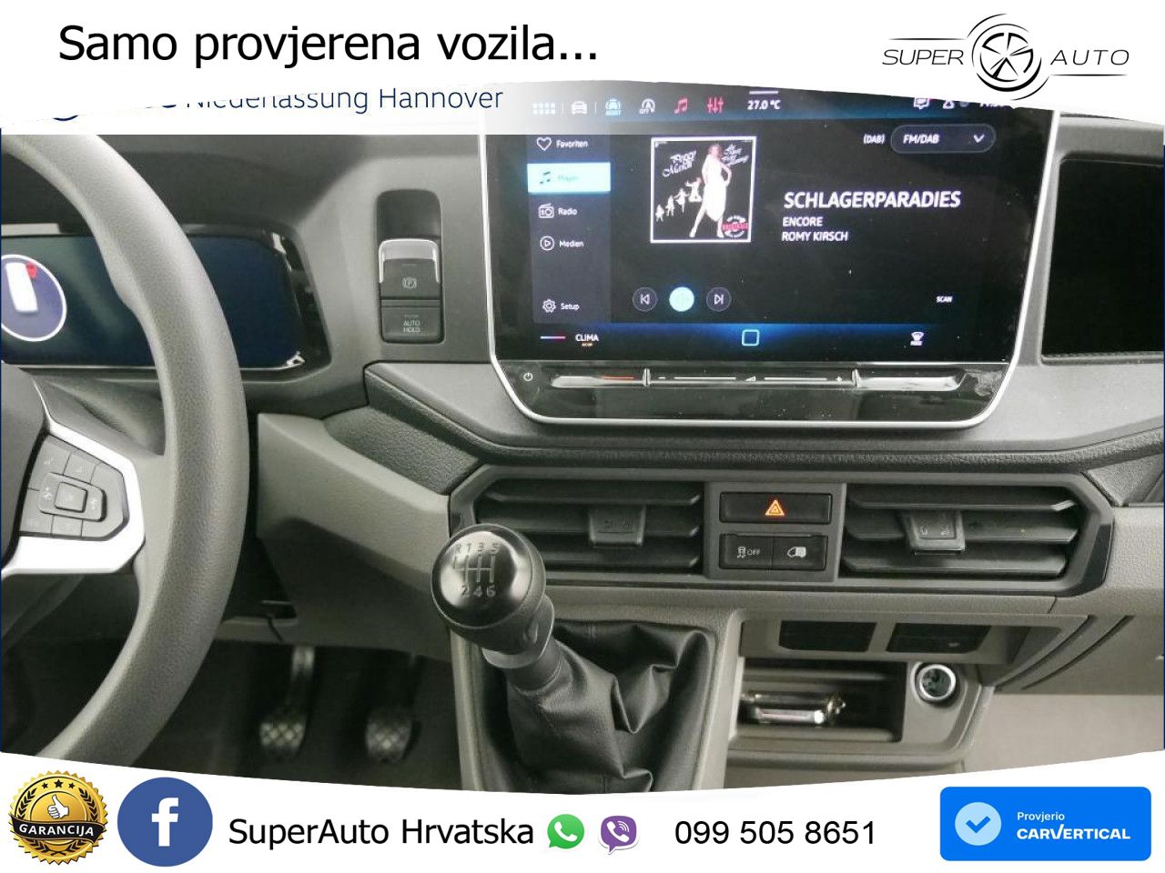 Volkswagen Crafter Kasten lang AHK App-Connect Klima Kamera 177 KS