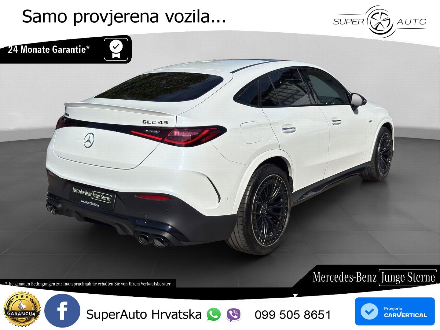 Mercedes GLC Coupe AMG GLC 43 (421 KS) 4MATIC AMG SPEEDSHIFT MCT 9G ACC+HEAD+4xGR SJED+360+PANO