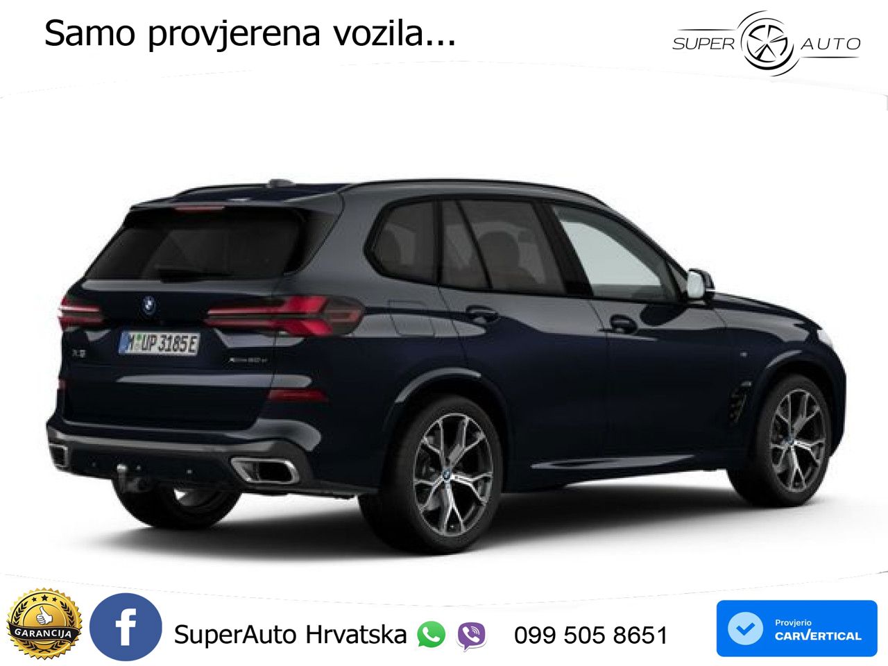 BMW X5 50e (489 KS) xDrive Steptronic M Sport ZRAČNI+ACC+4xGR SJED+KAM