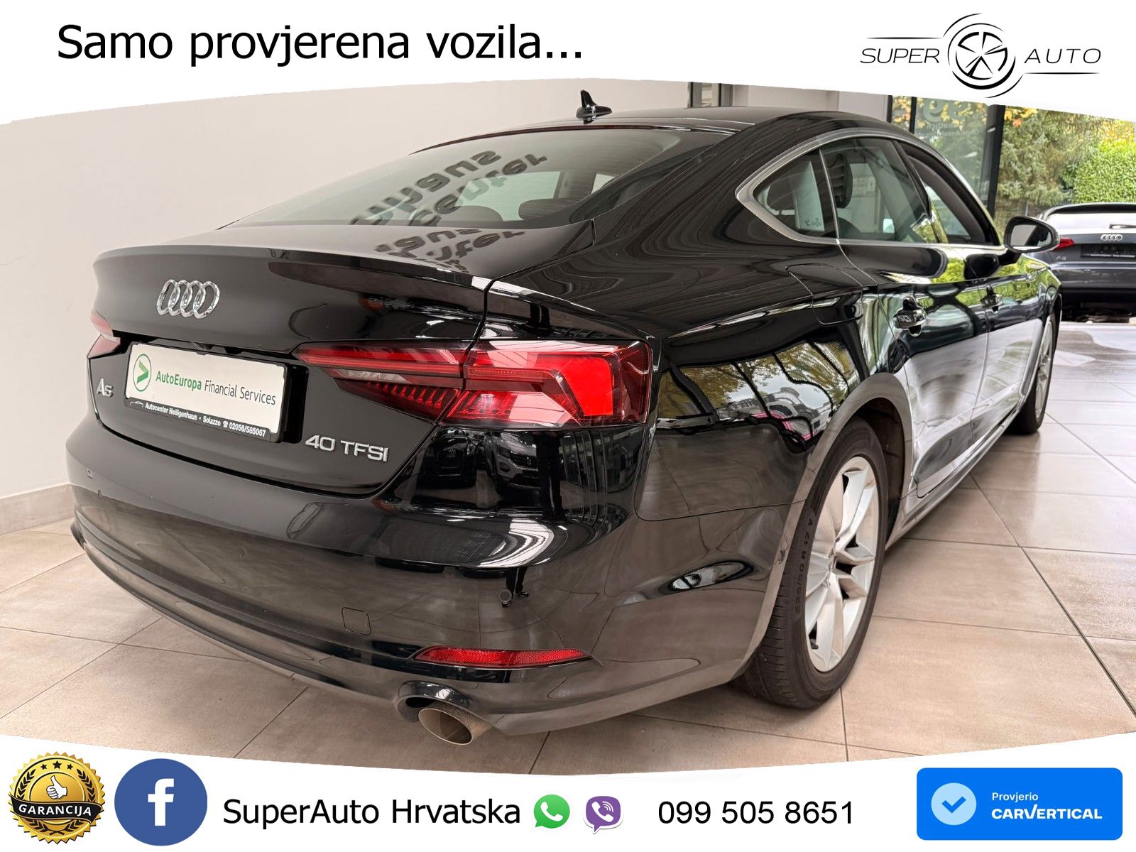Audi A5 Sportback 40 TFSI (190 KS) S tronic
