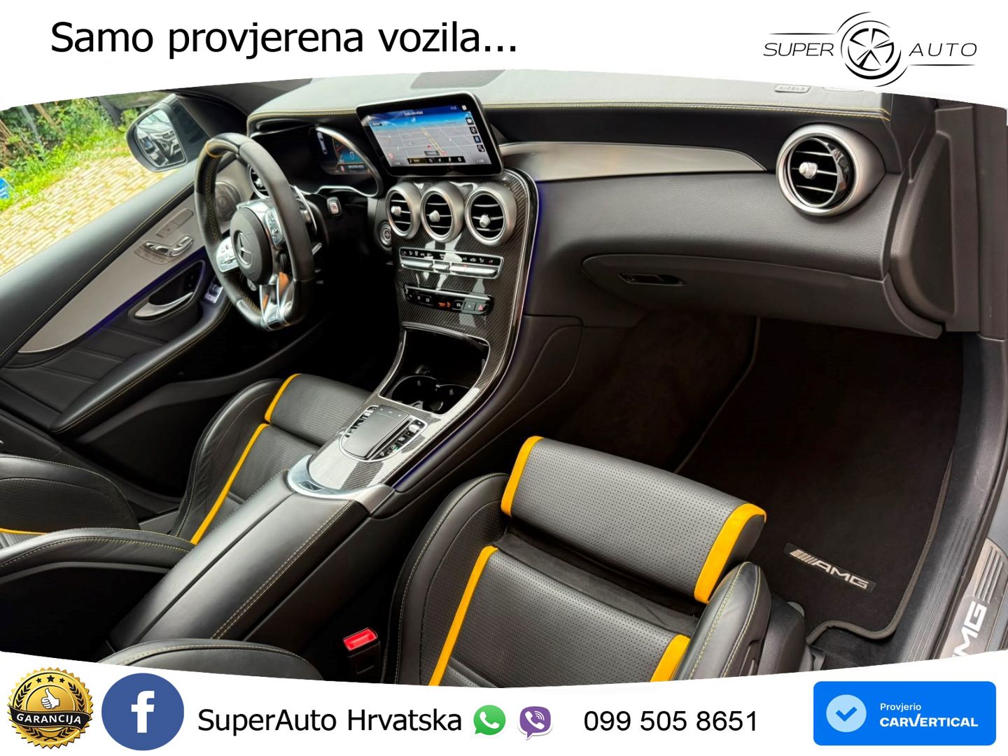 Mercedes GLC Coupe AMG 63 S V8 (510 KS) 4MATIC+ MCT ZRAČNI+ACC+4xGR SJED+KAM