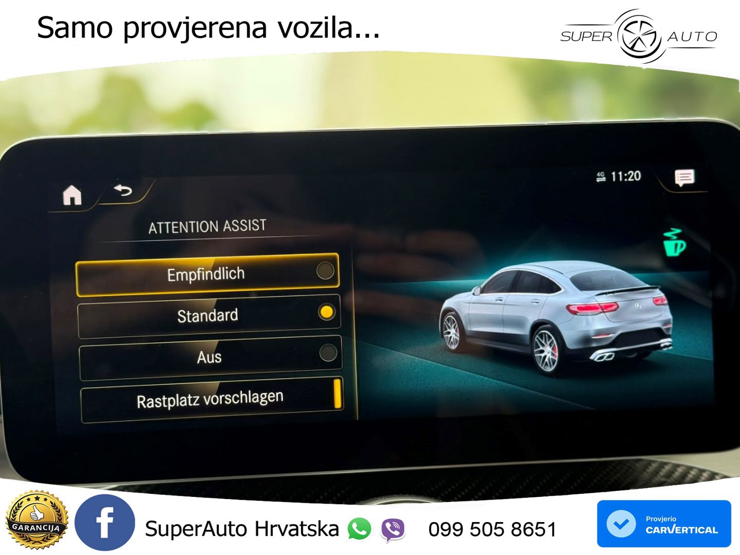 Mercedes GLC Coupe AMG 63 S V8 (510 KS) 4MATIC+ MCT ZRAČNI+ACC+4xGR SJED+KAM