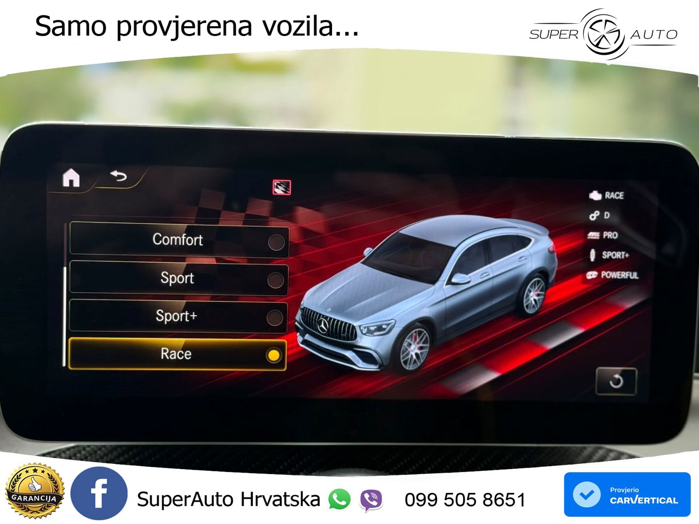 Mercedes GLC Coupe AMG 63 S V8 (510 KS) 4MATIC+ MCT ZRAČNI+ACC+4xGR SJED+KAM