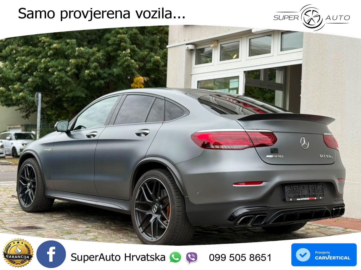 Mercedes GLC Coupe AMG 63 S V8 (510 KS) 4MATIC+ MCT ZRAČNI+ACC+4xGR SJED+KAM