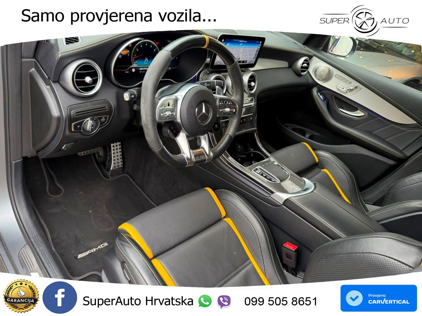 Mercedes GLC Coupe AMG 63 S V8 (510 KS) 4MATIC+ MCT ZRAČNI+ACC+4xGR SJED+KAM