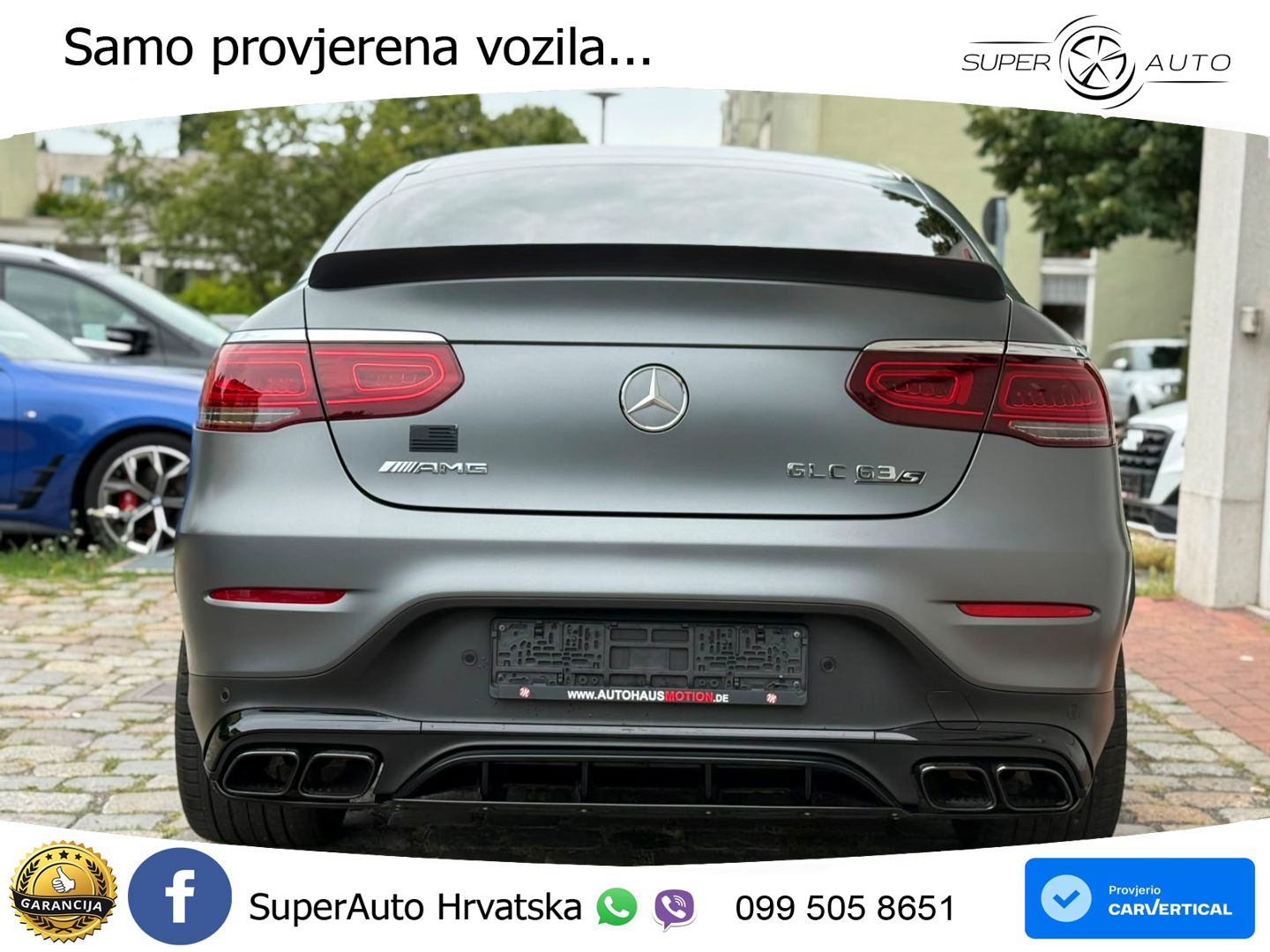 Mercedes GLC Coupe AMG 63 S V8 (510 KS) 4MATIC+ MCT ZRAČNI+ACC+4xGR SJED+KAM