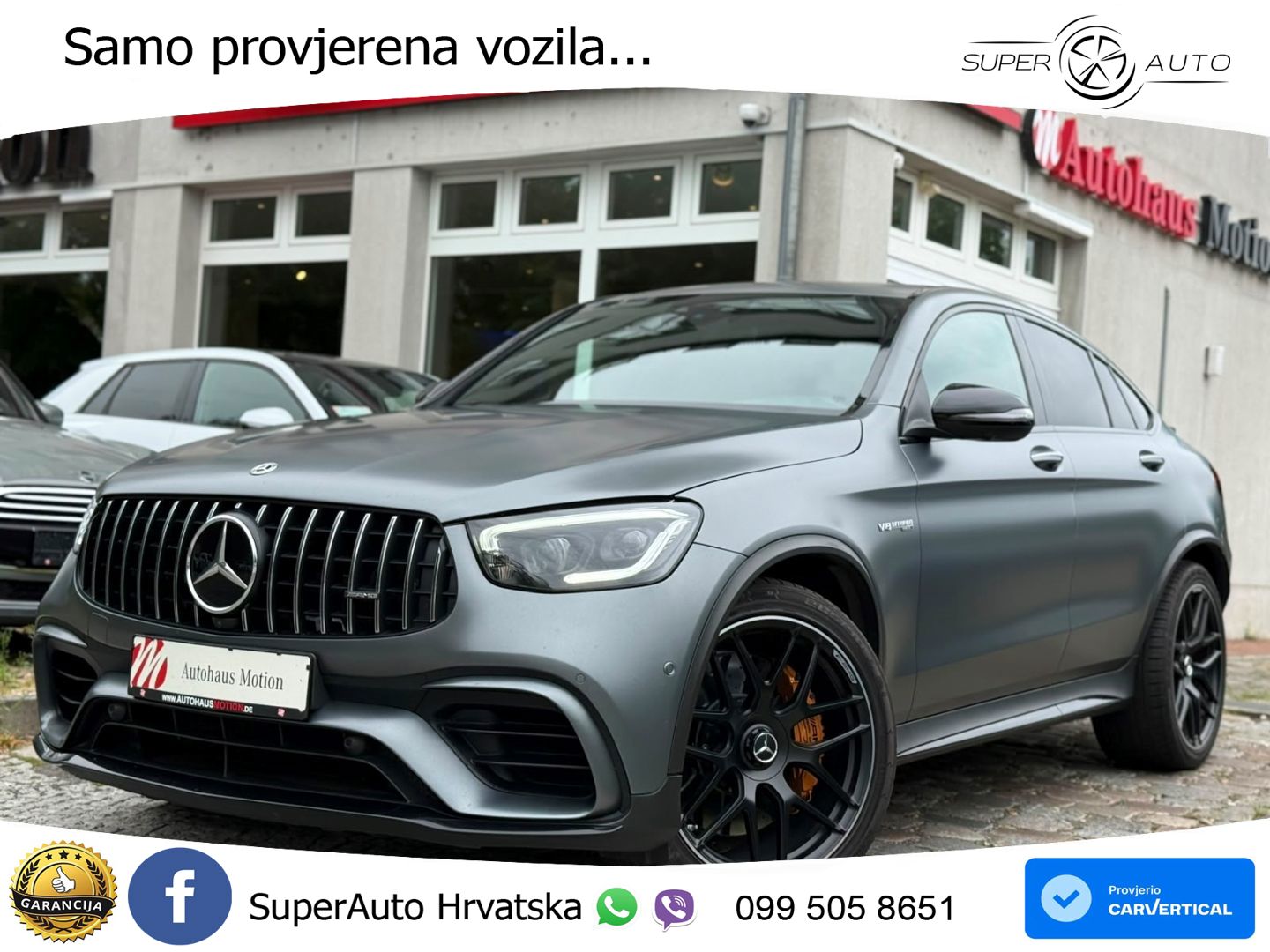 Mercedes GLC Coupe AMG 63 S V8 (510 KS) 4MATIC+ MCT ZRAČNI+ACC+4xGR SJED+KAM