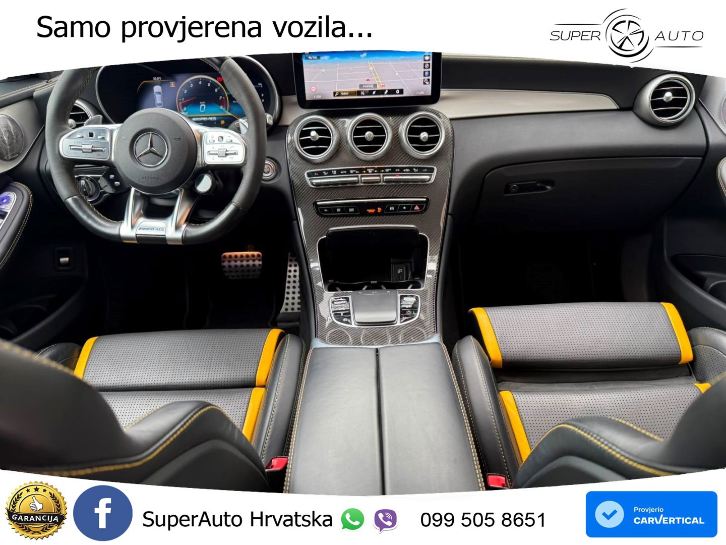 Mercedes GLC Coupe AMG 63 S V8 (510 KS) 4MATIC+ MCT ZRAČNI+ACC+4xGR SJED+KAM
