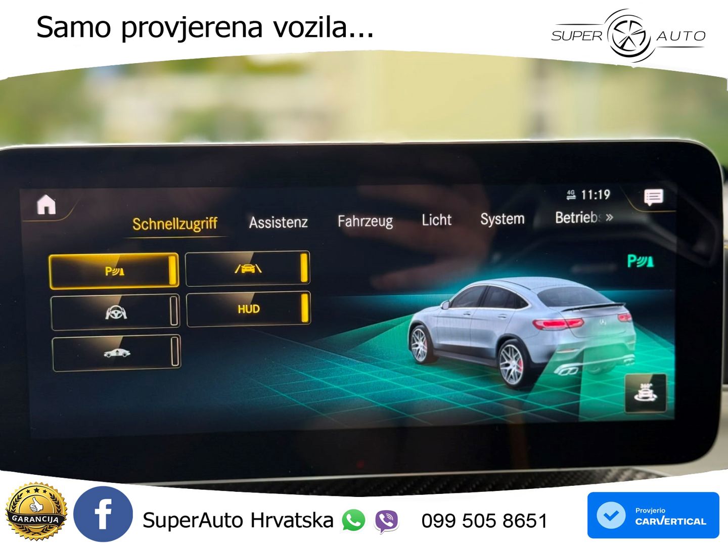 Mercedes GLC Coupe AMG 63 S V8 (510 KS) 4MATIC+ MCT ZRAČNI+ACC+4xGR SJED+KAM