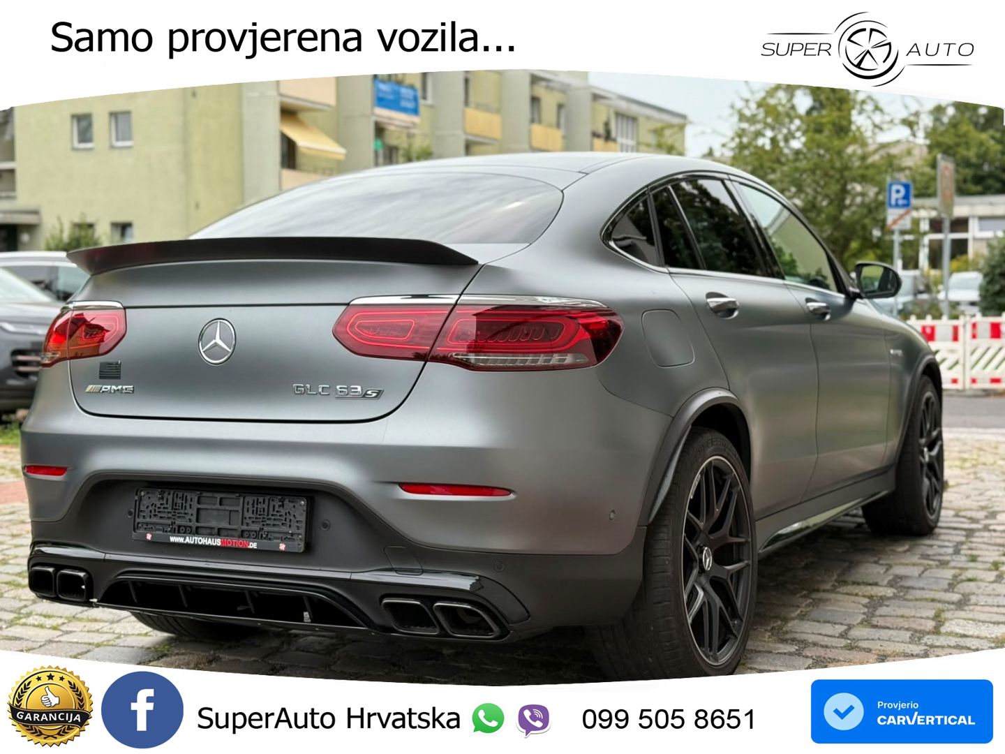 Mercedes GLC Coupe AMG 63 S V8 (510 KS) 4MATIC+ MCT ZRAČNI+ACC+4xGR SJED+KAM