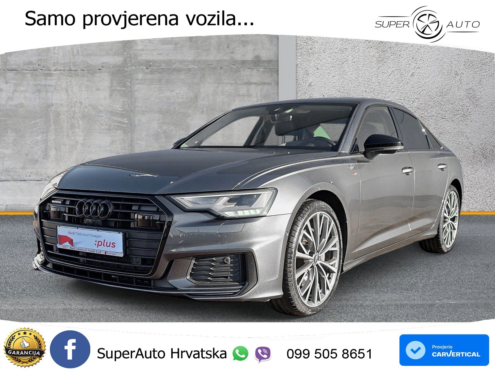 Audi A6 50 TDI V6 (286 KS) quattro tiptronic S line LED+GR SJED+ACC
