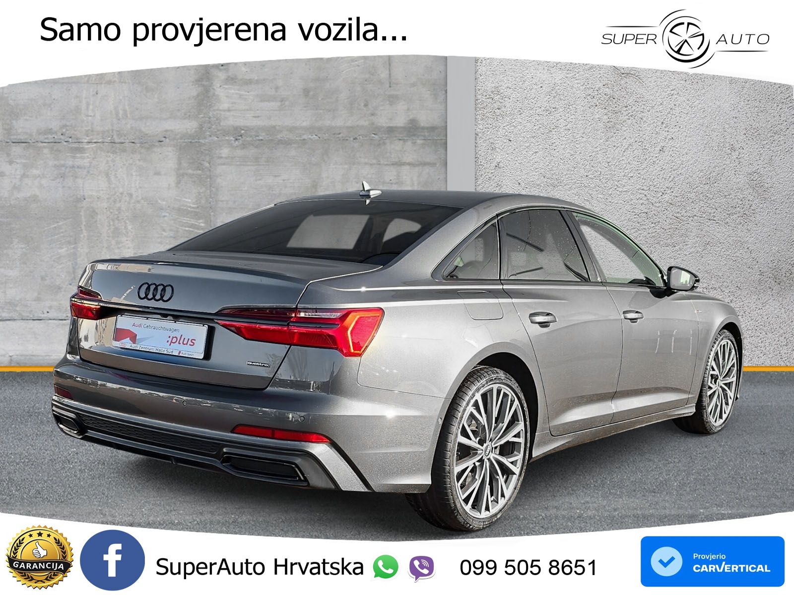 Audi A6 50 TDI V6 (286 KS) quattro tiptronic S line LED+GR SJED+ACC