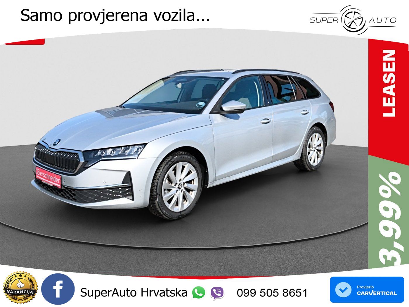 Škoda Octavia Combi 2.0 TDI (150 KS) DSG Selection LED+GR SJED+ACC