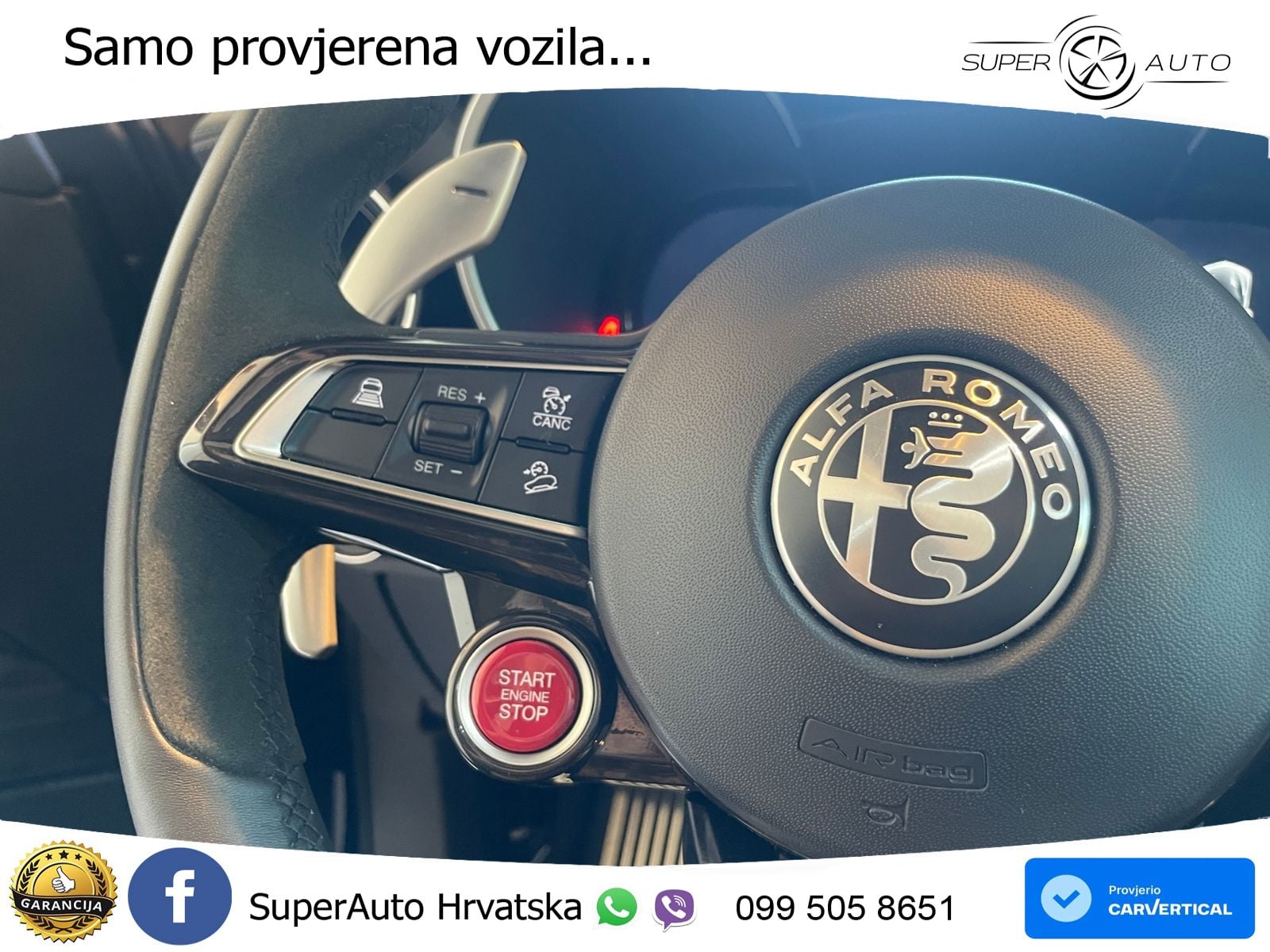 Alfa Romeo Stelvio Quadrifoglio 2.9 V6 Bi-Turbo (520 KS) Q4 Automatic LED+GR SJED+ACC