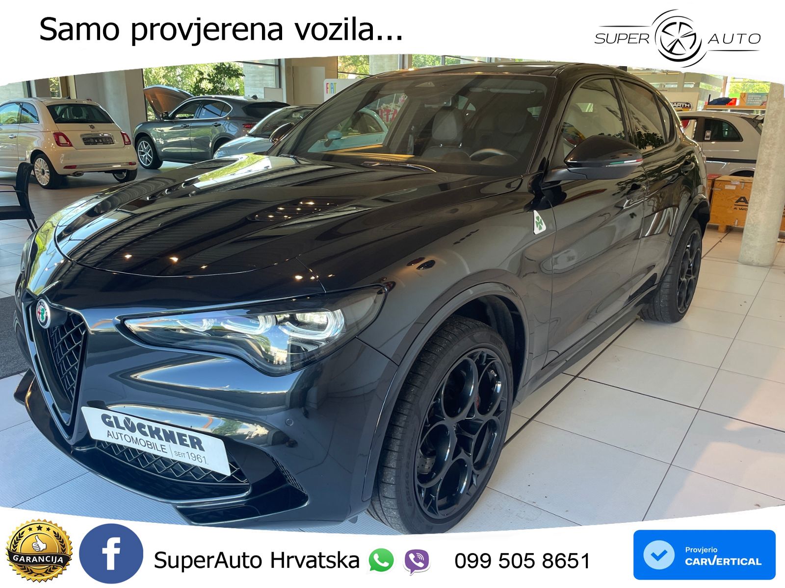 Alfa Romeo Stelvio Quadrifoglio 2.9 V6 Bi-Turbo (520 KS) Q4 Automatic LED+GR SJED+ACC