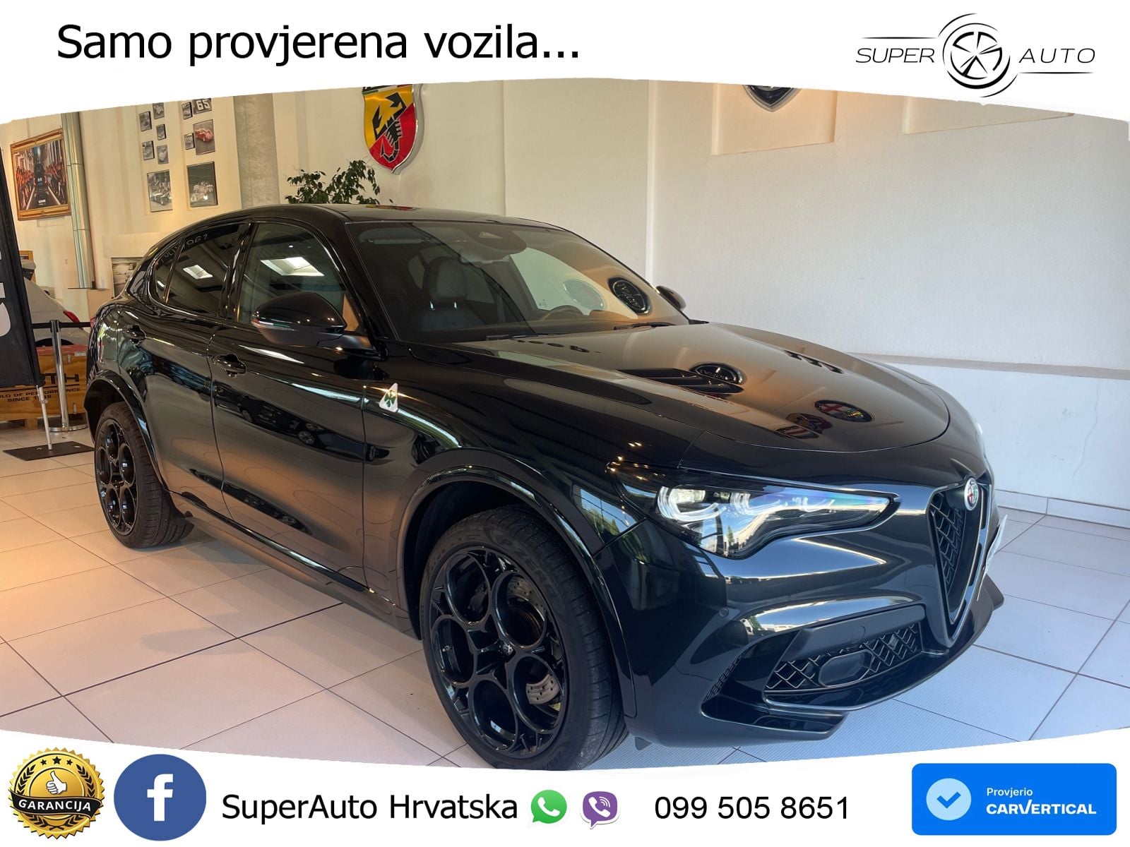 Alfa Romeo Stelvio Quadrifoglio 2.9 V6 Bi-Turbo (520 KS) Q4 Automatic LED+GR SJED+ACC