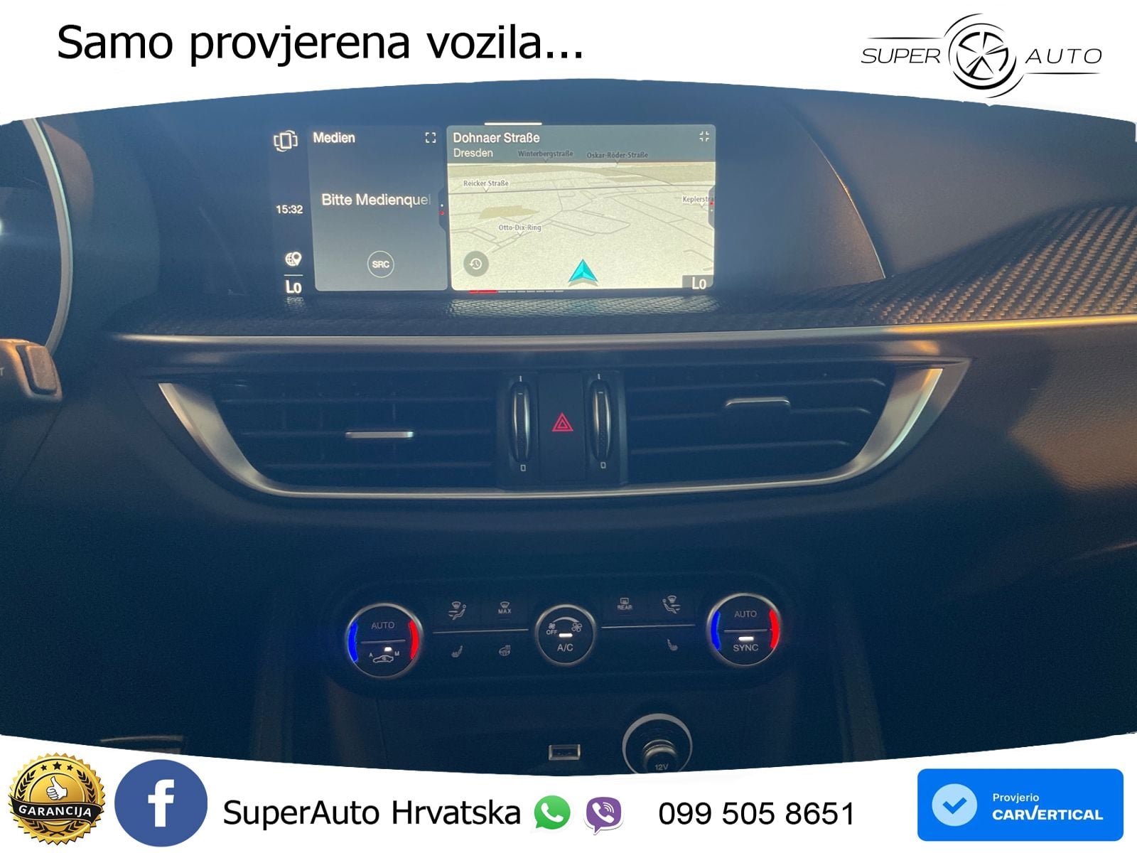 Alfa Romeo Stelvio Quadrifoglio 2.9 V6 Bi-Turbo (520 KS) Q4 Automatic LED+GR SJED+ACC