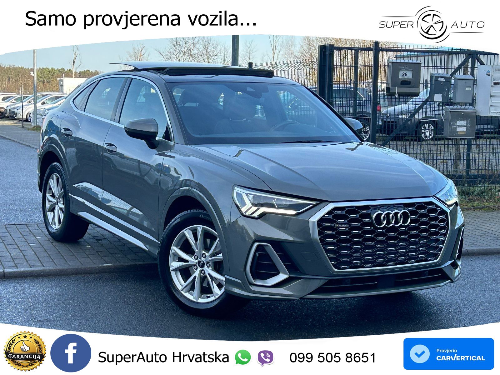 Audi Q3 Sportback 35 TDI (150 KS) quattro S tronic 2x S line LED+GR SJED+ACC