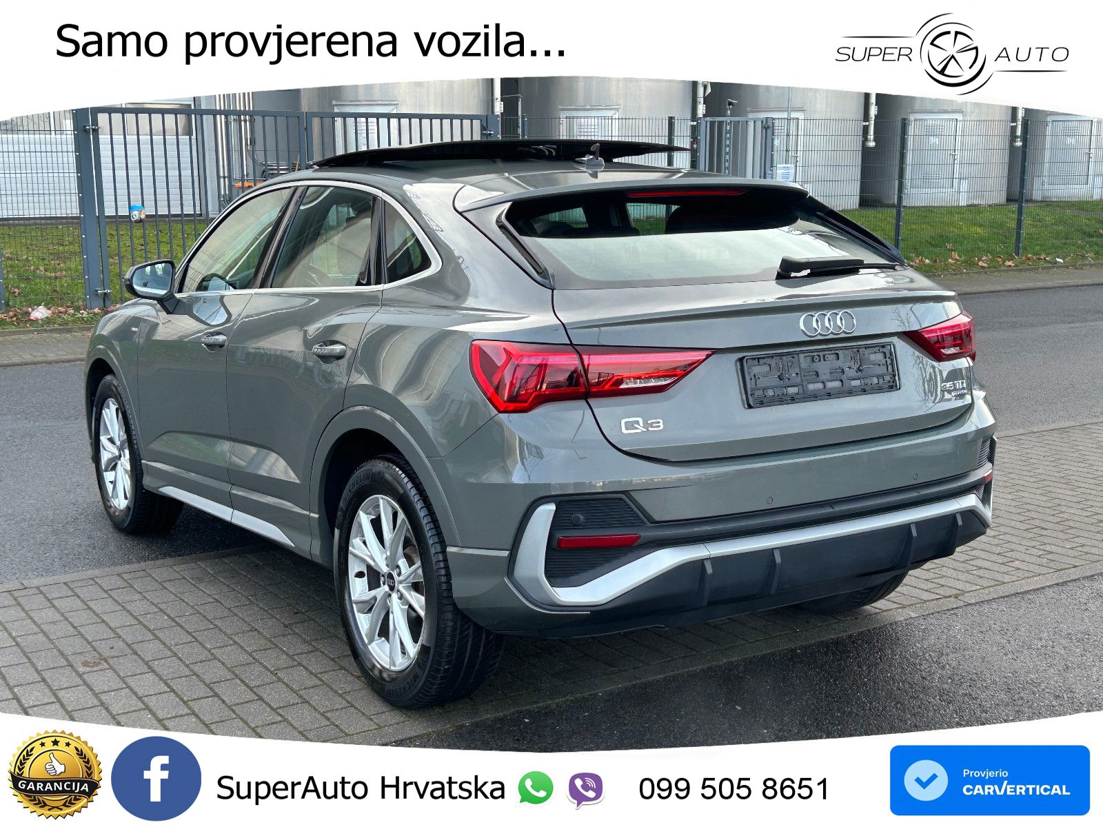 Audi Q3 Sportback 35 TDI (150 KS) quattro S tronic 2x S line LED+GR SJED+ACC