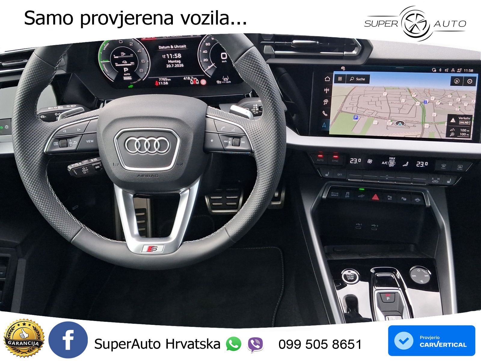 Audi A3 45 TFSIe (272 KS) S tronic LED+GR SJED+ACC