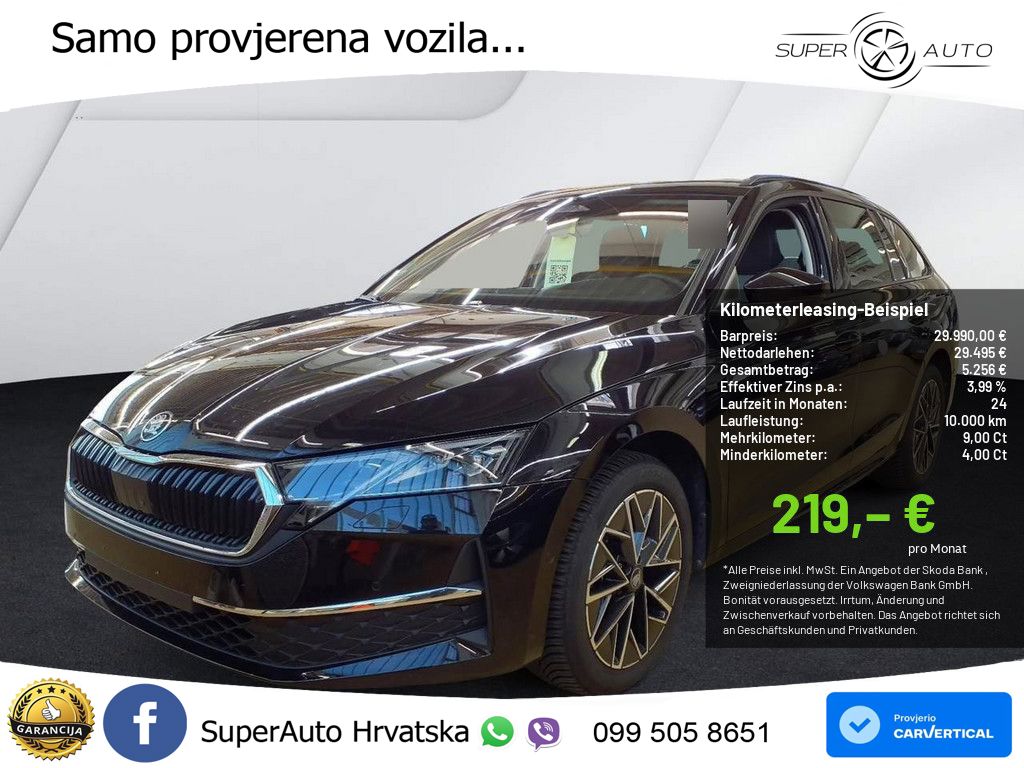 Škoda Octavia Combi 2.0 TDI (150 KS) DSG LED+GR SJED+ACC