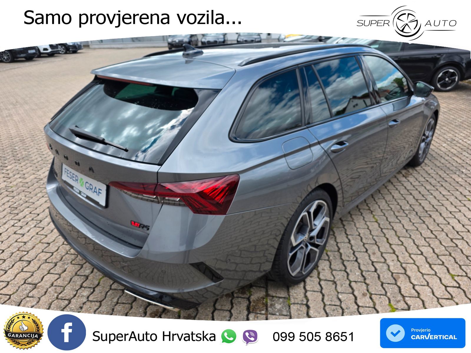 Škoda Octavia Combi RS 2.0 TDI (200 KS) 4x4 DSG LED+GR SJED+ACC