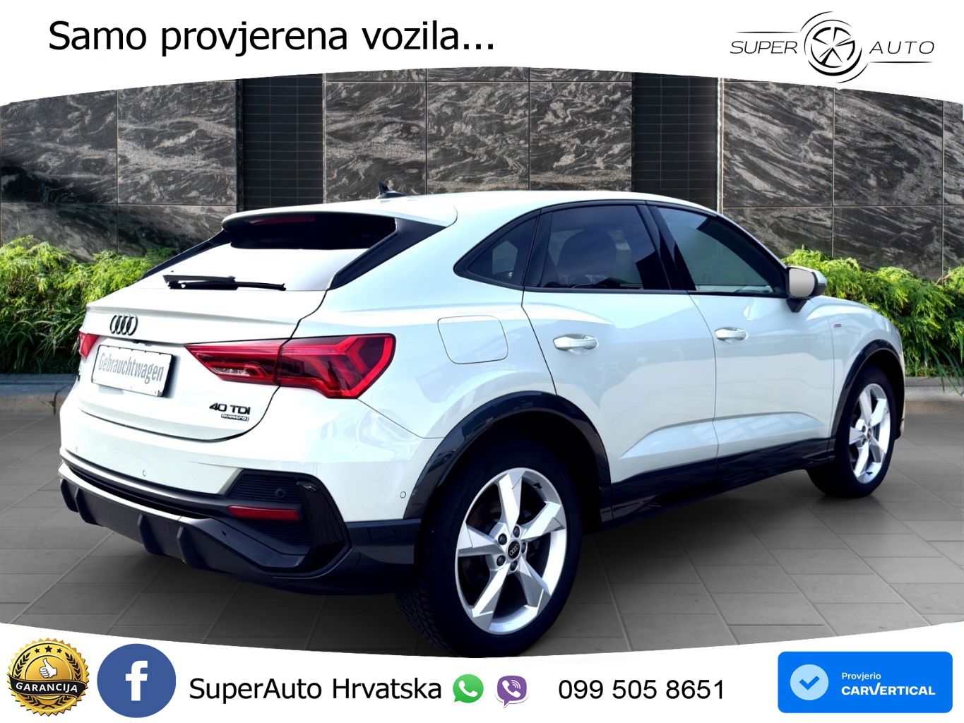 Audi Q3 Sportback 40 TDI (193 KS) quattro S tronic S line MATRIX+GR SJED+KAM